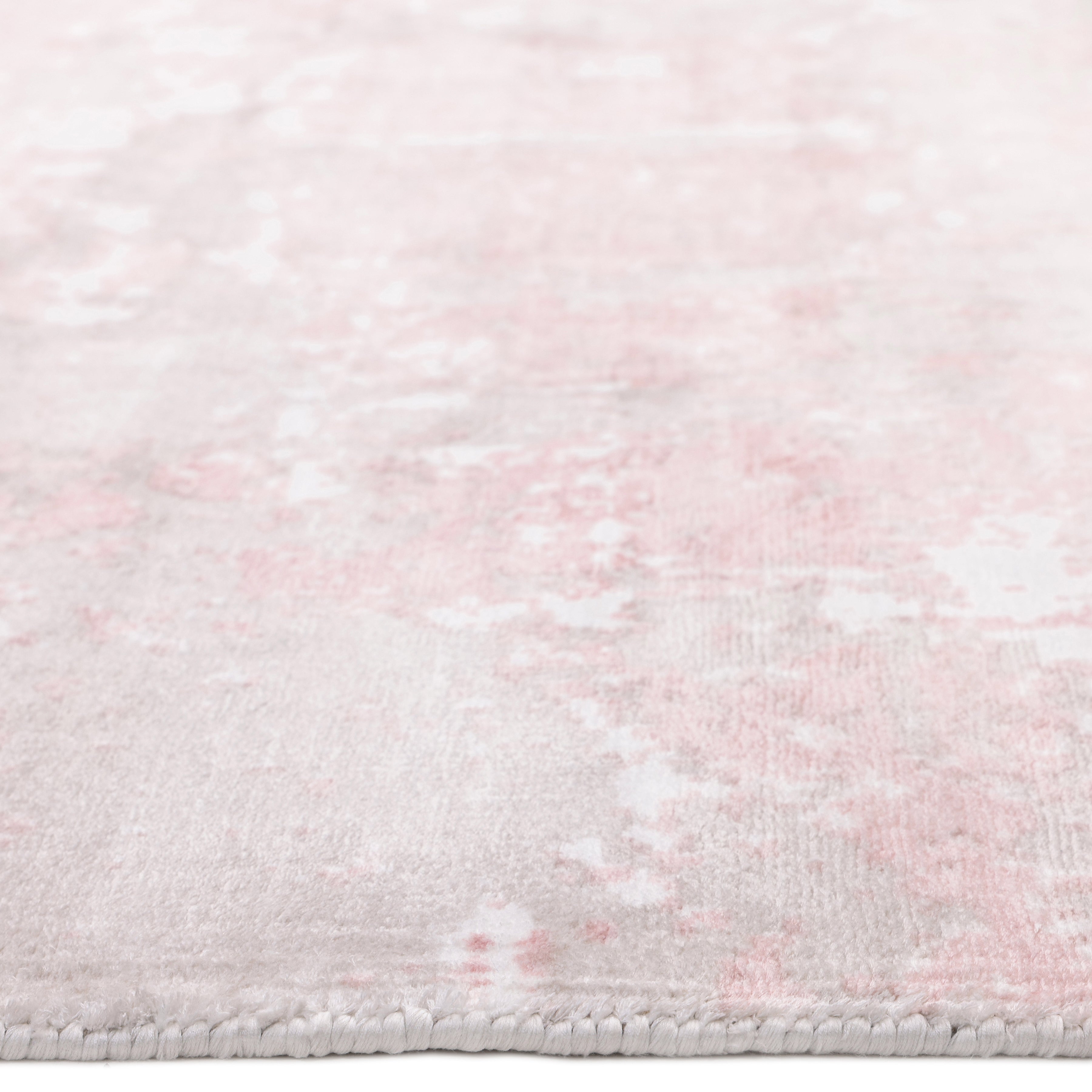 Blush Handmade Contemporary Abstract Pink Area Rug