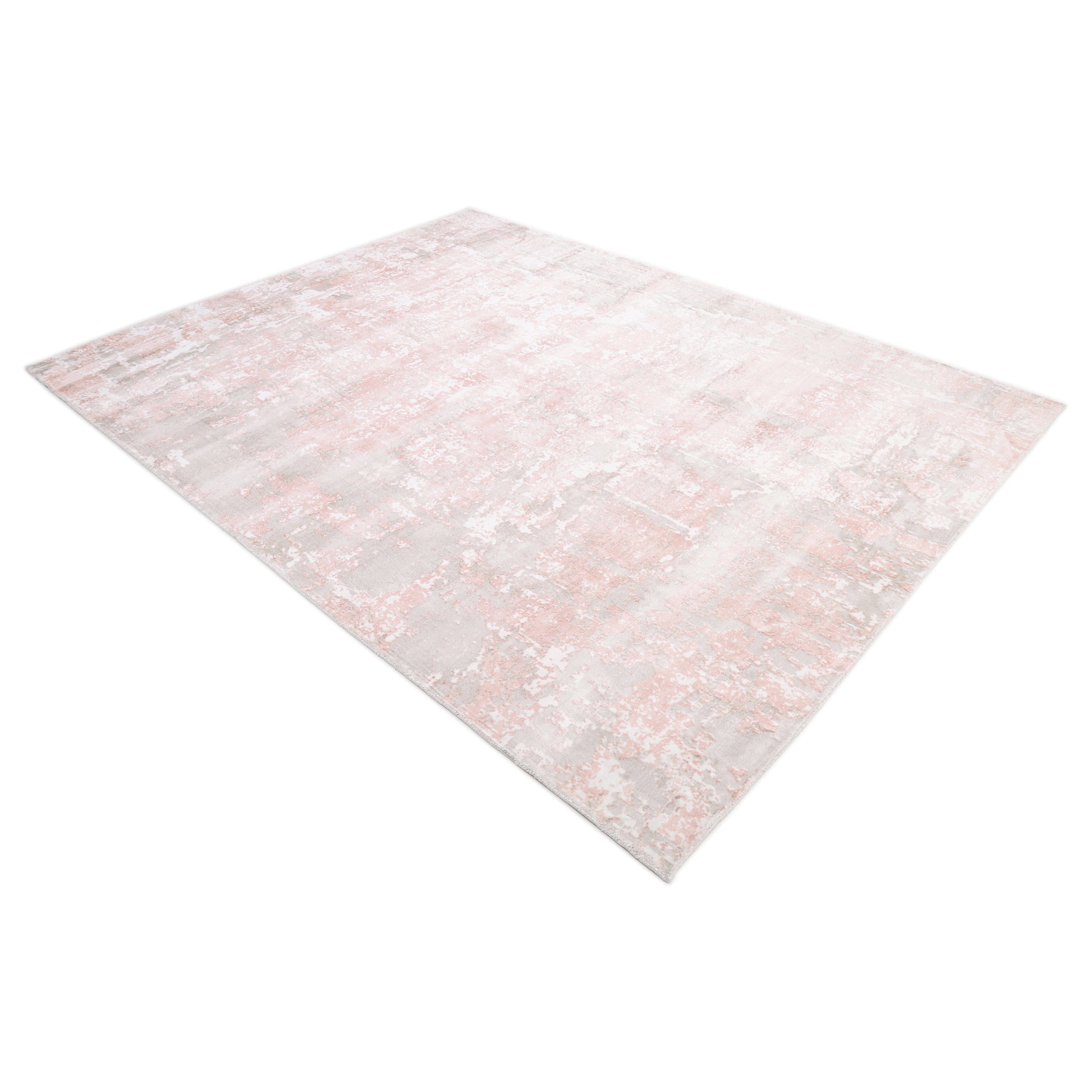 Blush Handmade Contemporary Abstract Pink Runner