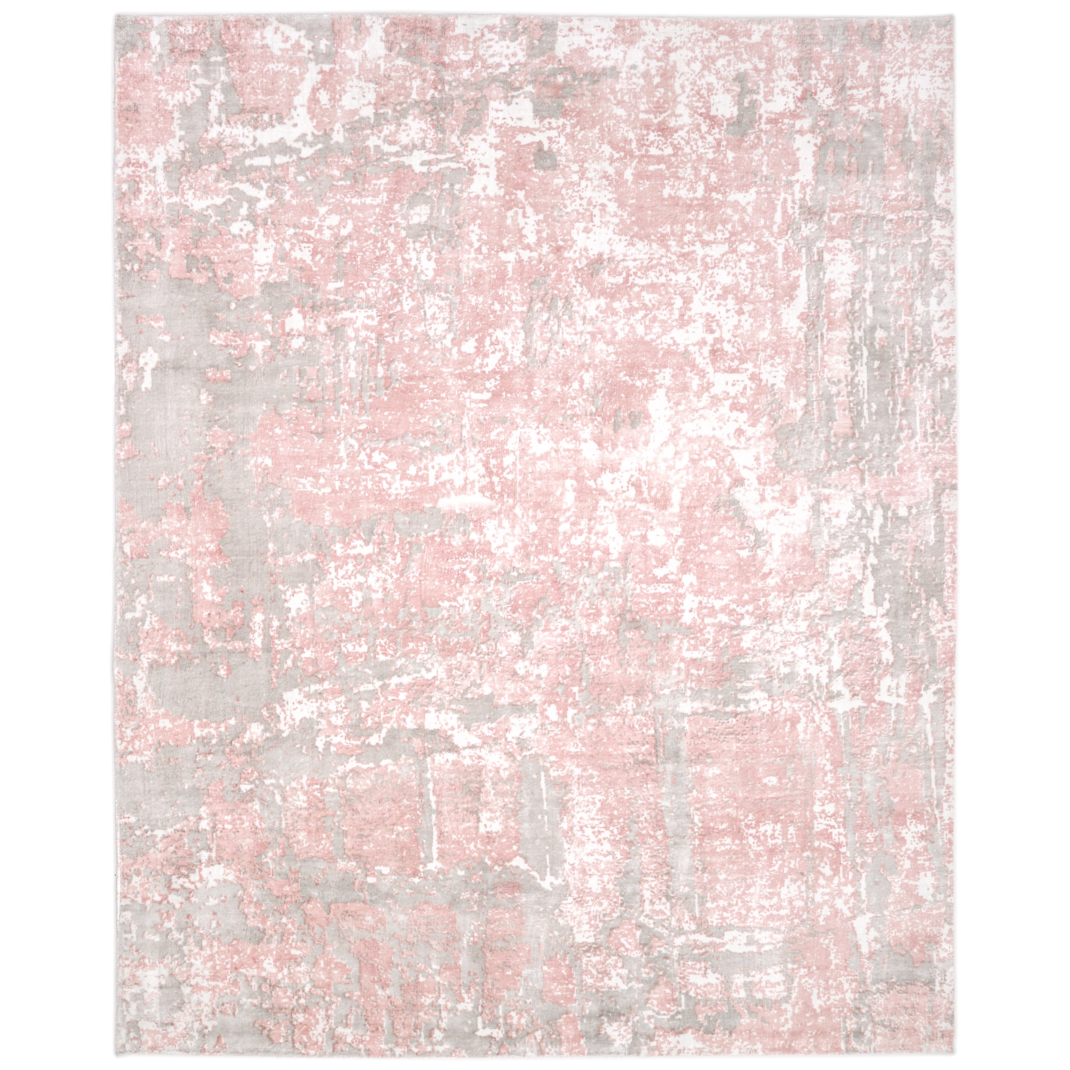 Blush Handmade Contemporary Abstract Pink Runner