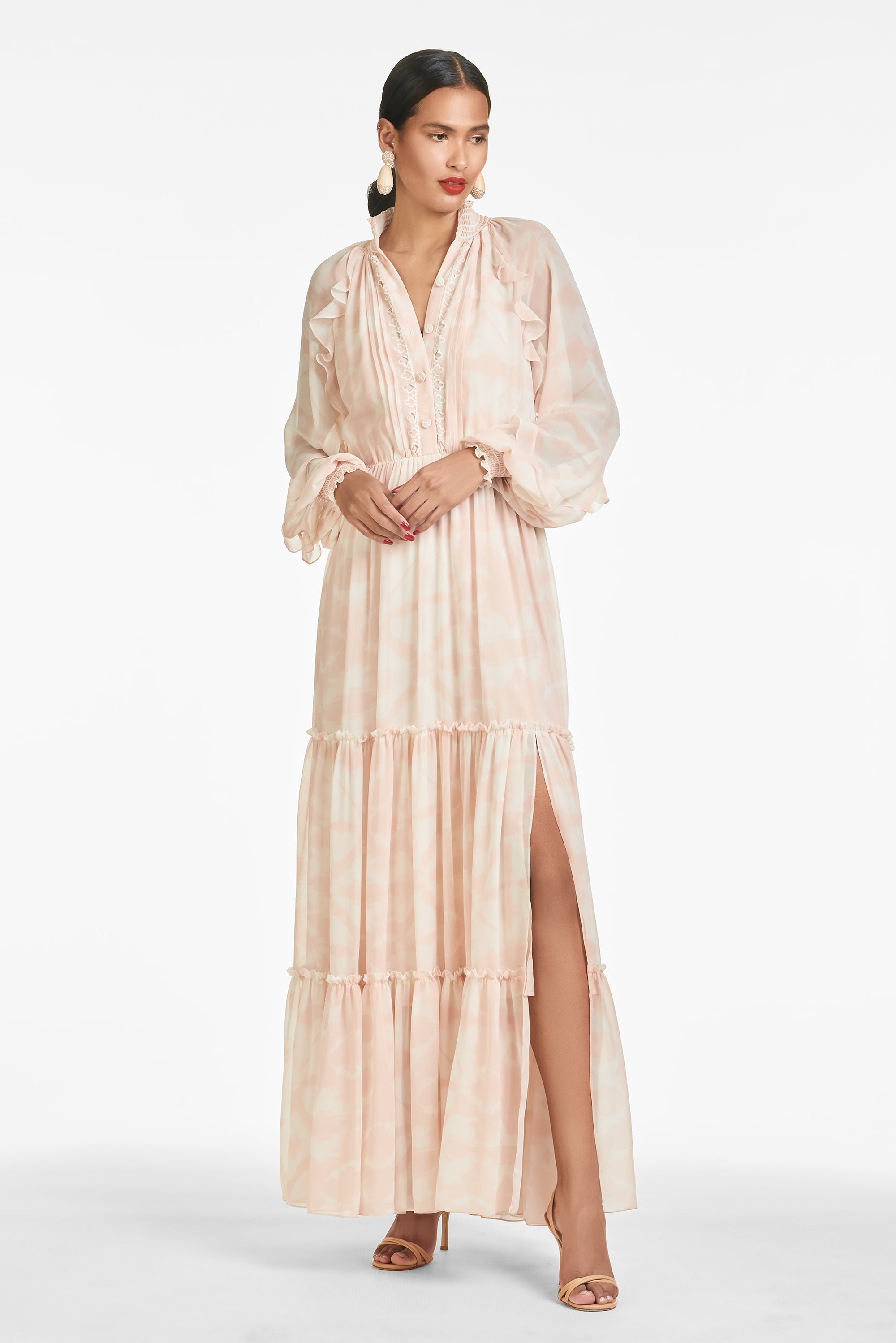 Sabrina Gown - Shell Pink Shibori - Final Sale