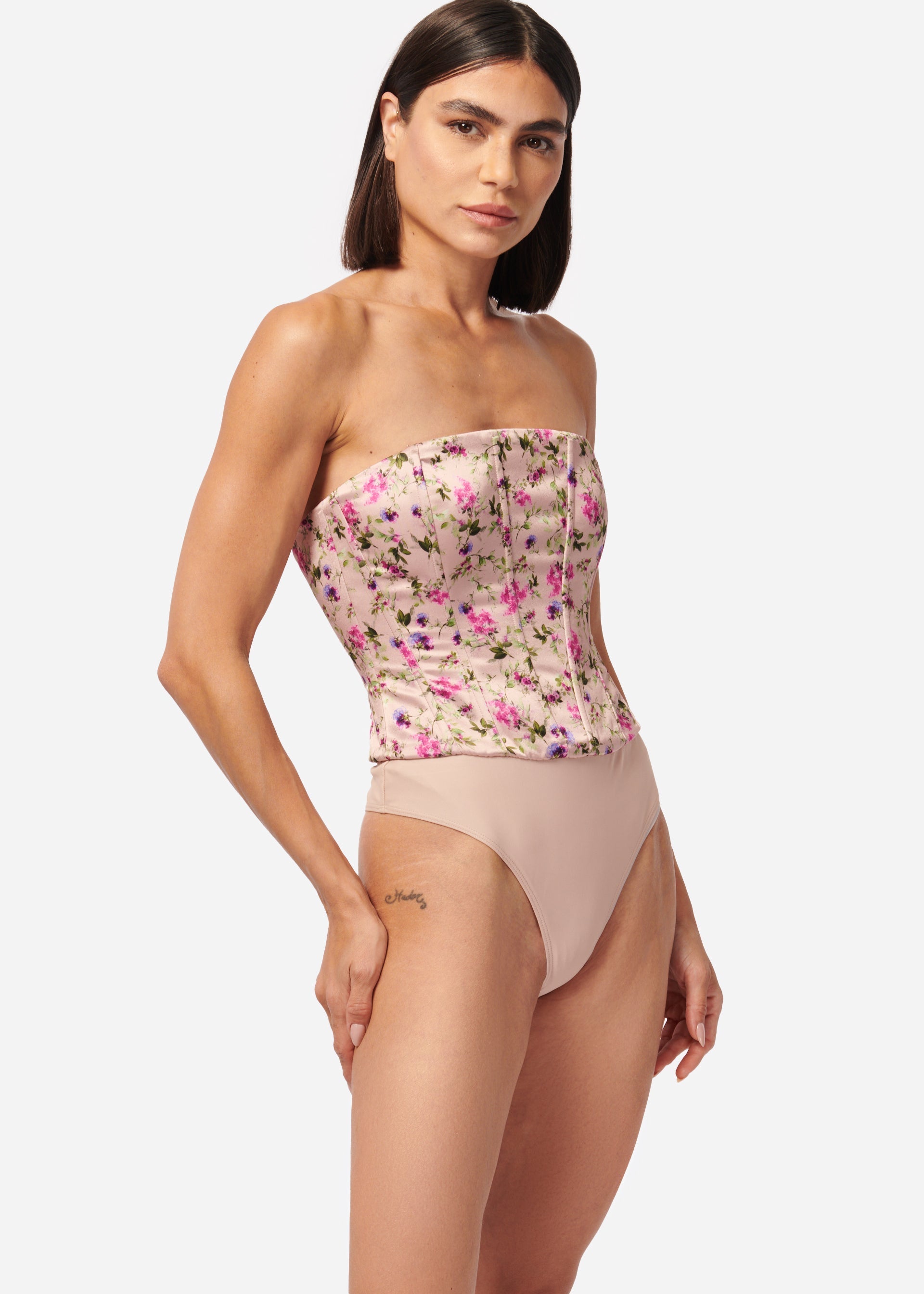 Tamara Corset Bodysuit Spring Geranium