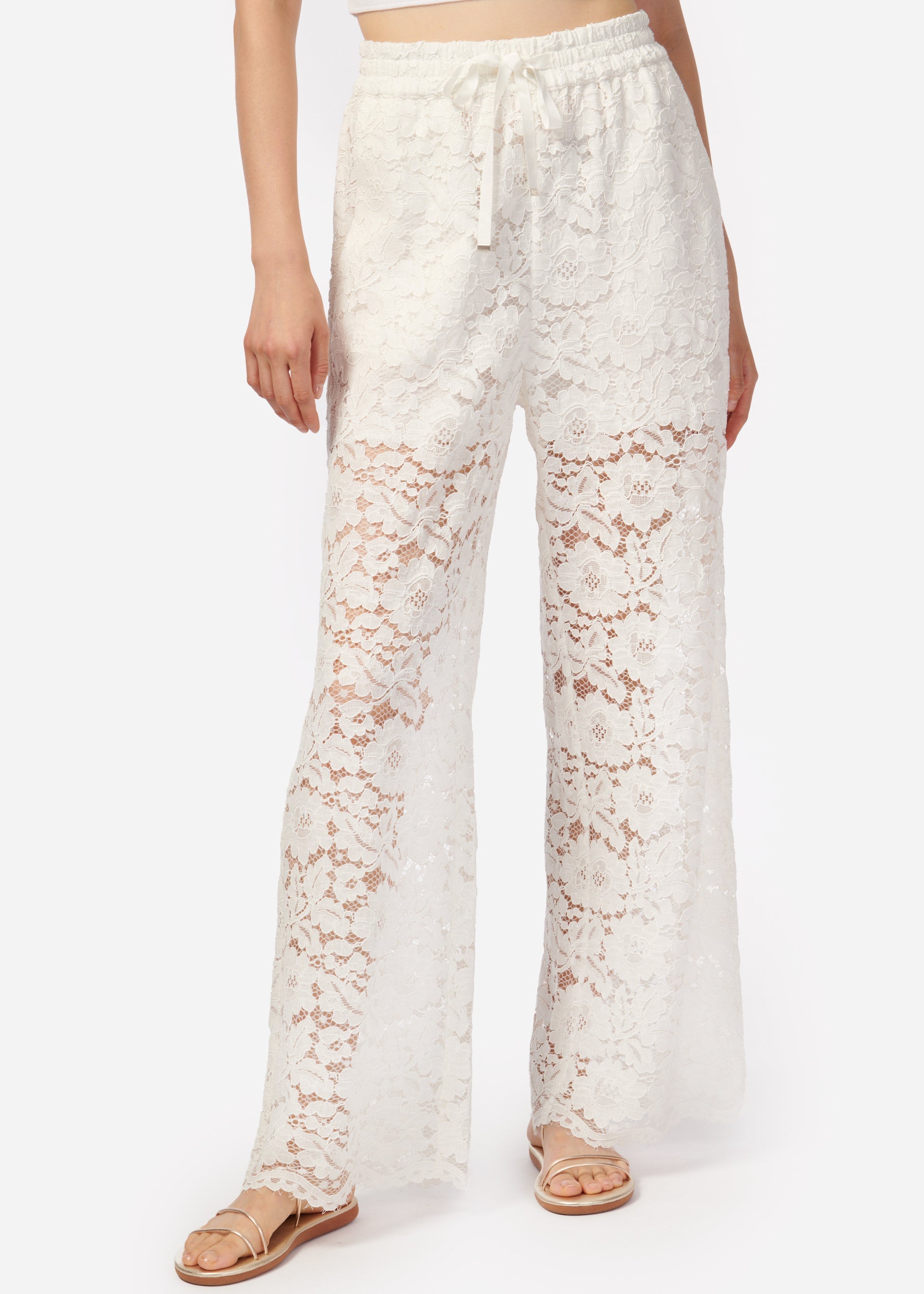 Dara Wide Leg Pant White