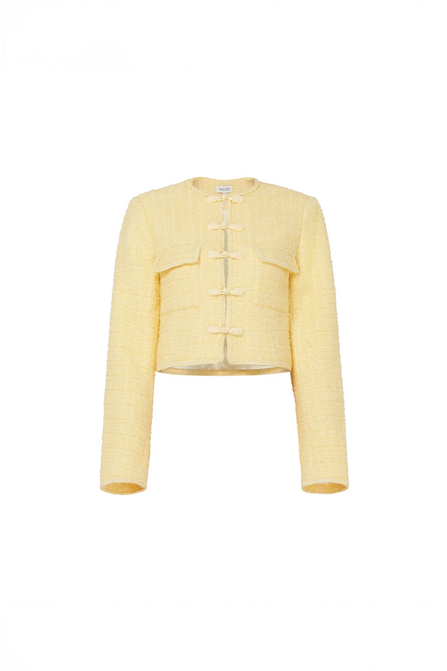Abbie Tweed Jacket - Butter Yellow