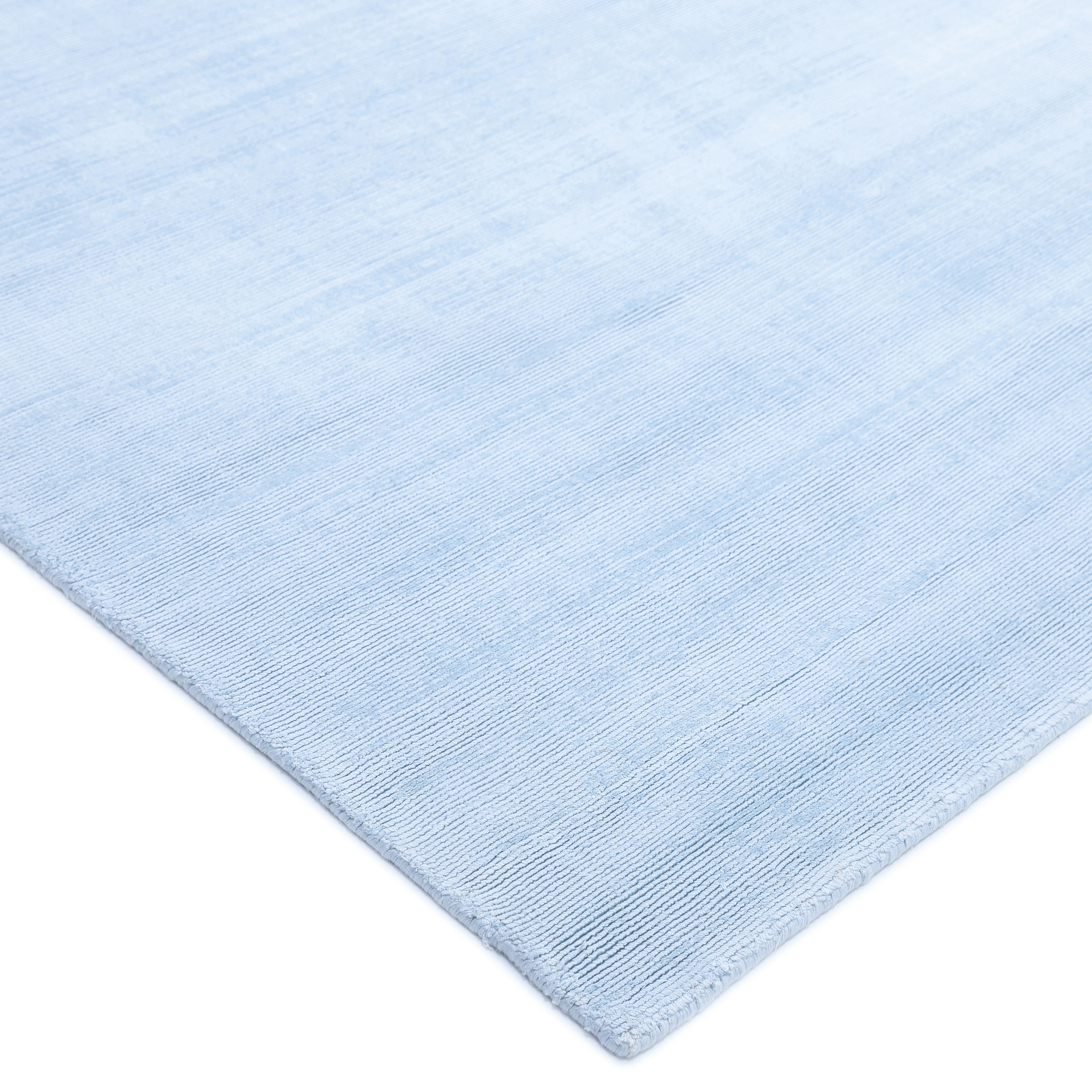 Milo Handmade Contemporary Solid Blue Area Rug