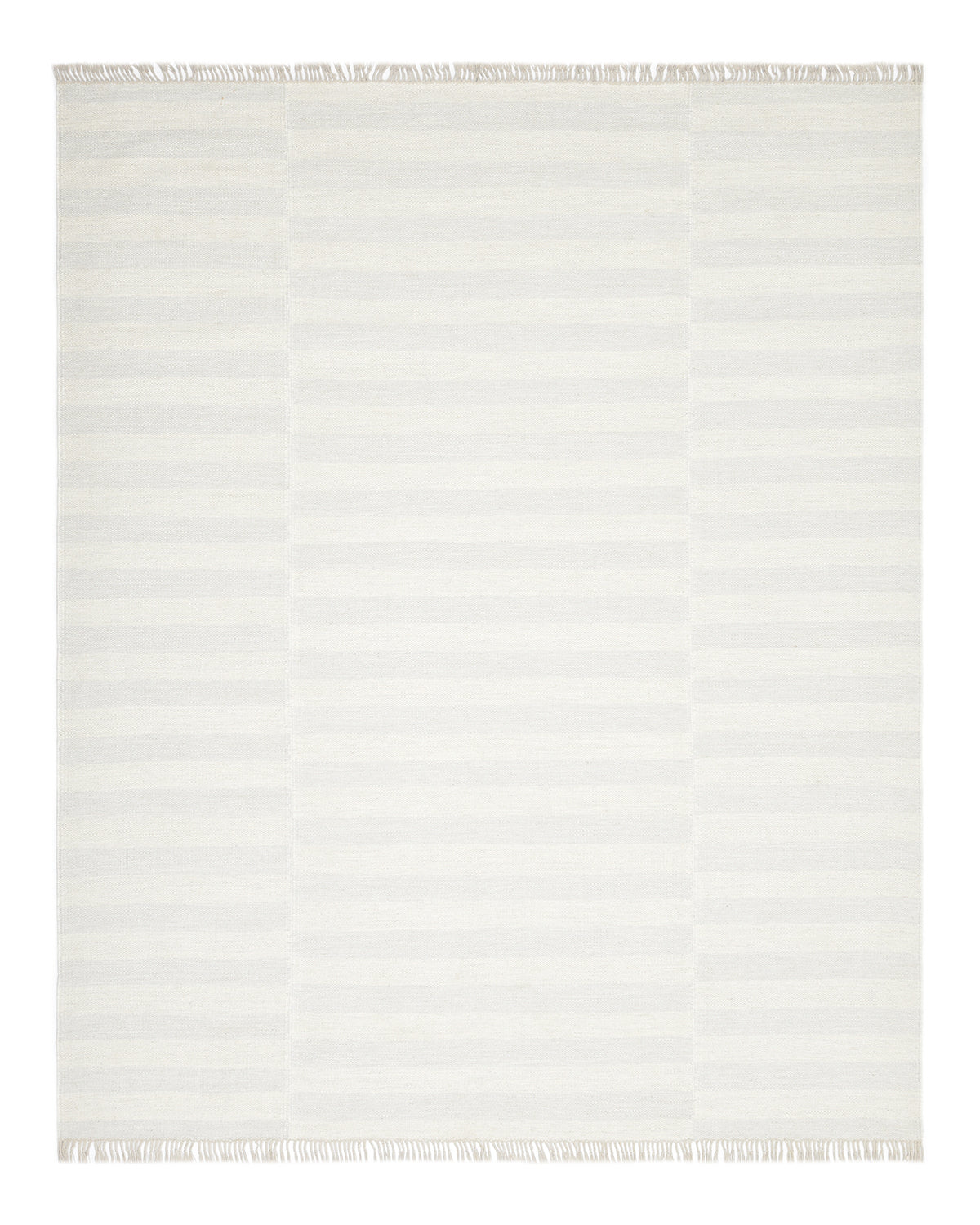 Louella Handmade Contemporary Striped Ivory Area Rug