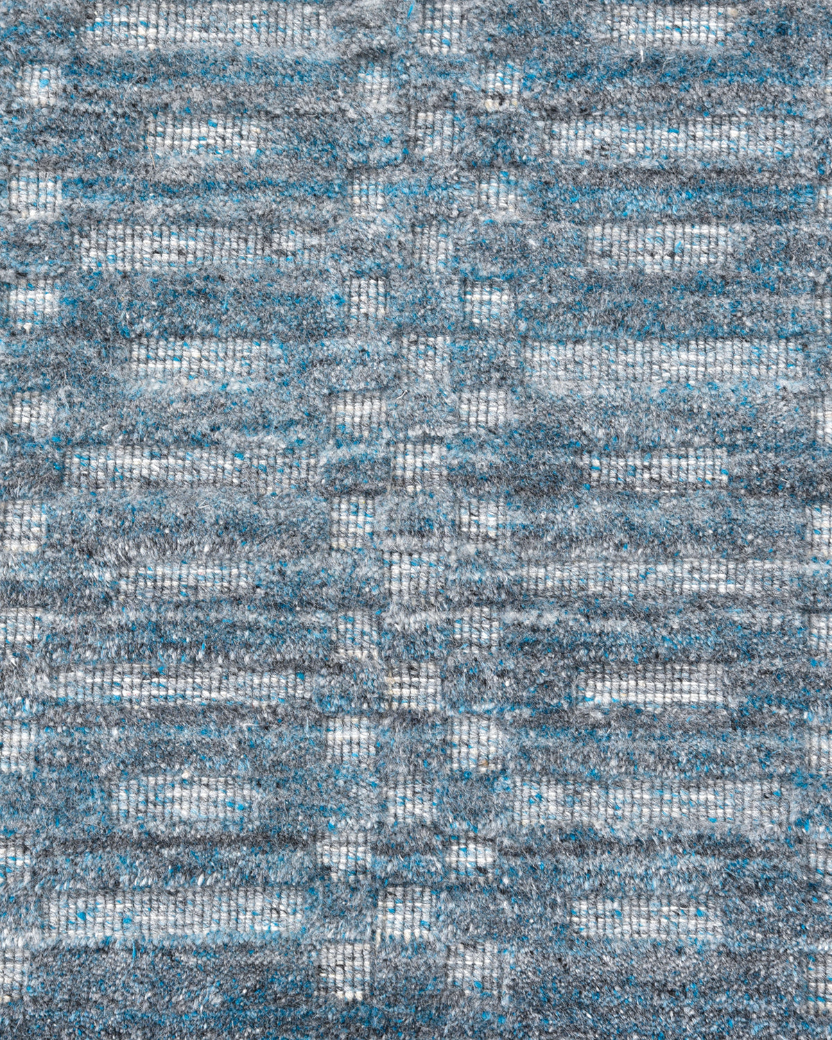 Michelle Handmade Contemporary Solid Blue Area Rug
