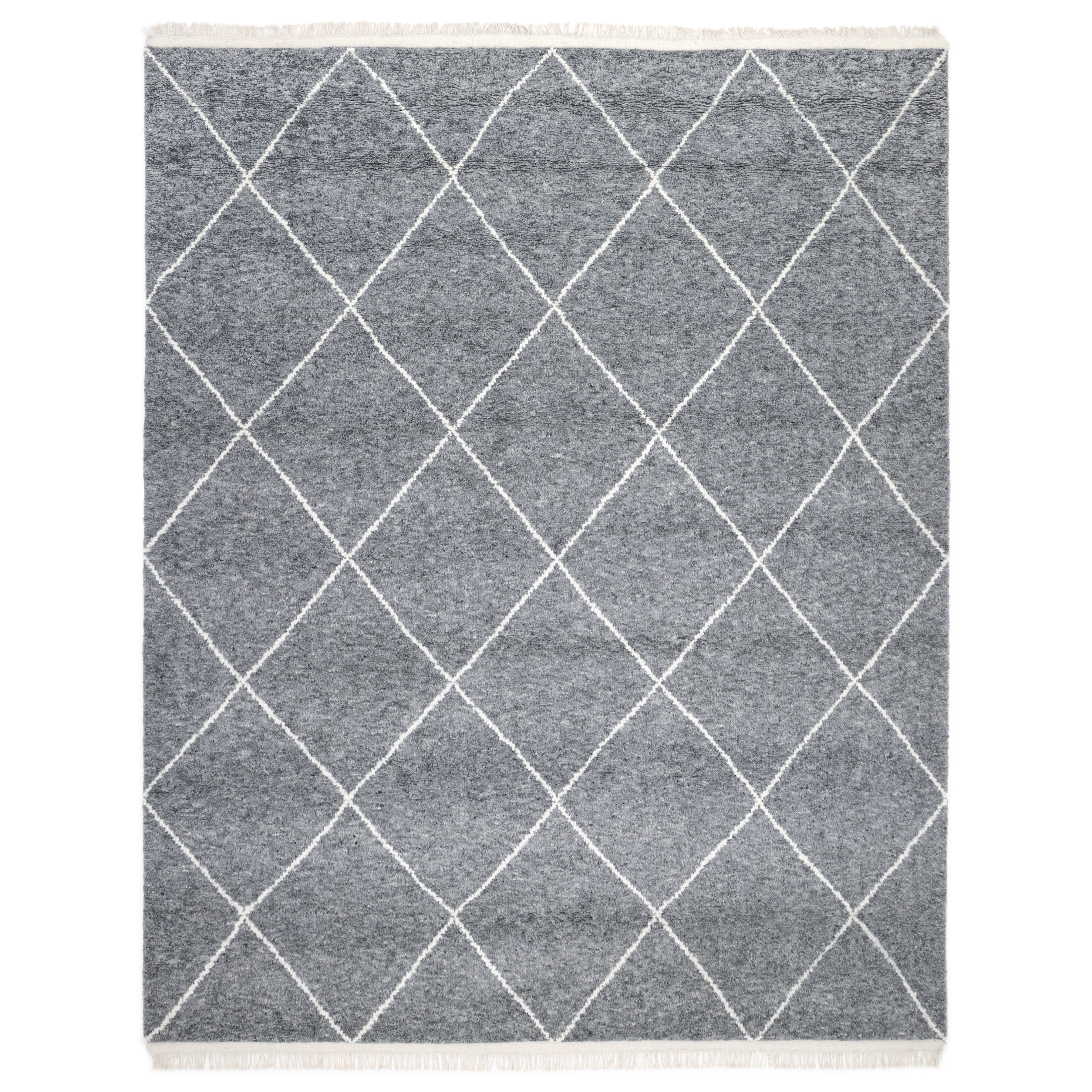 Wallis Handmade Bohemian Moroccan Gray Area Rug