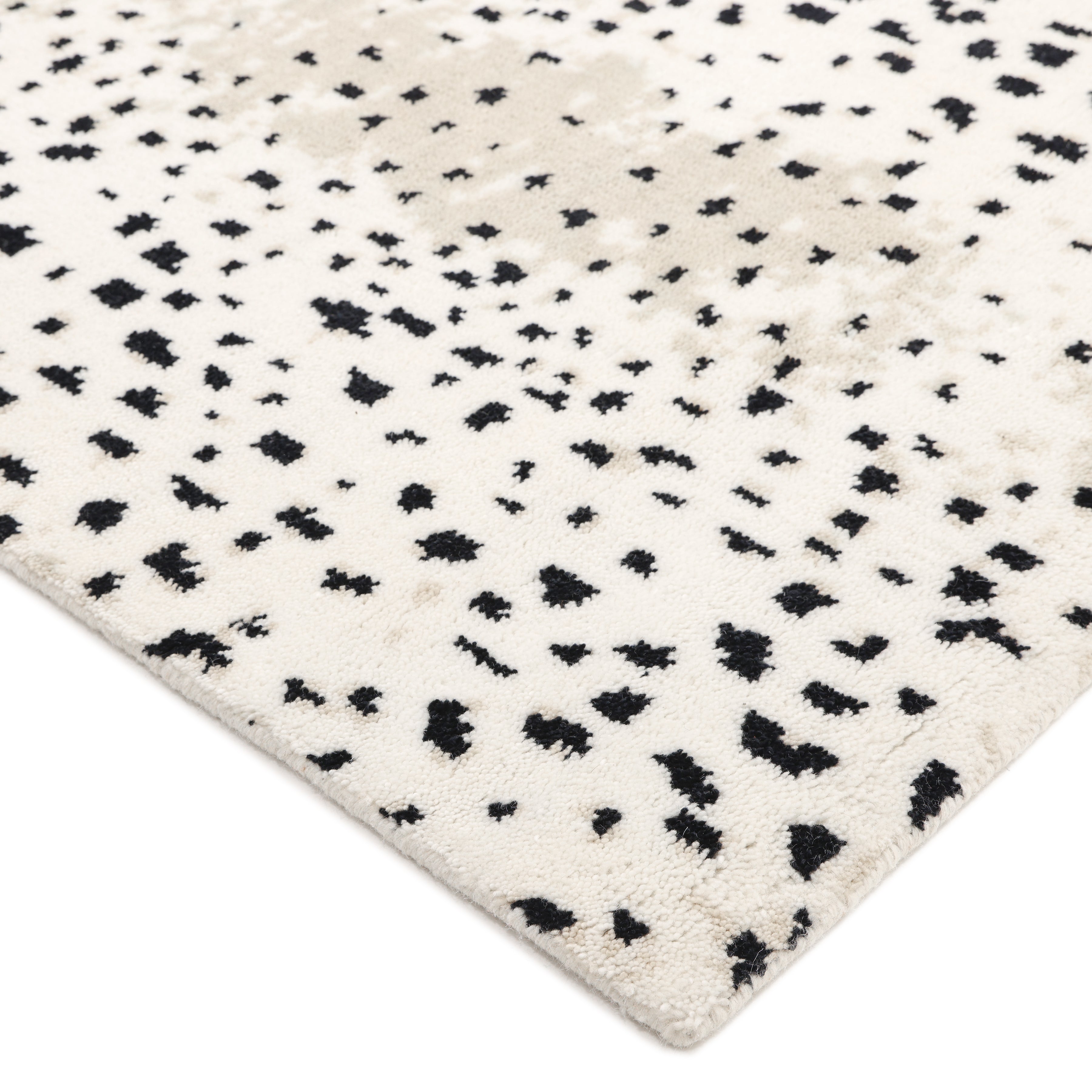 Louis Handmade Contemporary Animal Ivory Area Rug