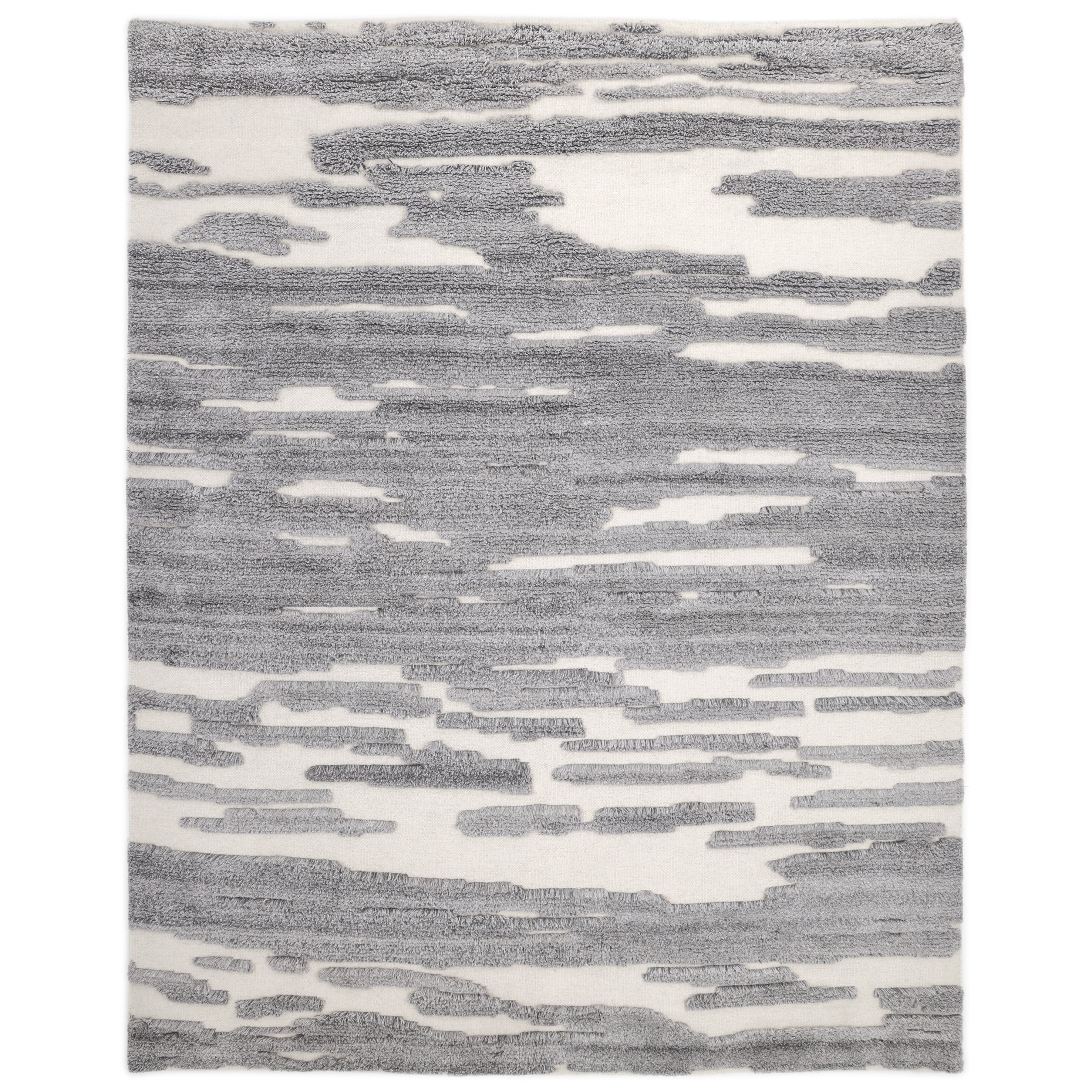 Maverick Handmade Contemporary Geometric Gray  Area Rug