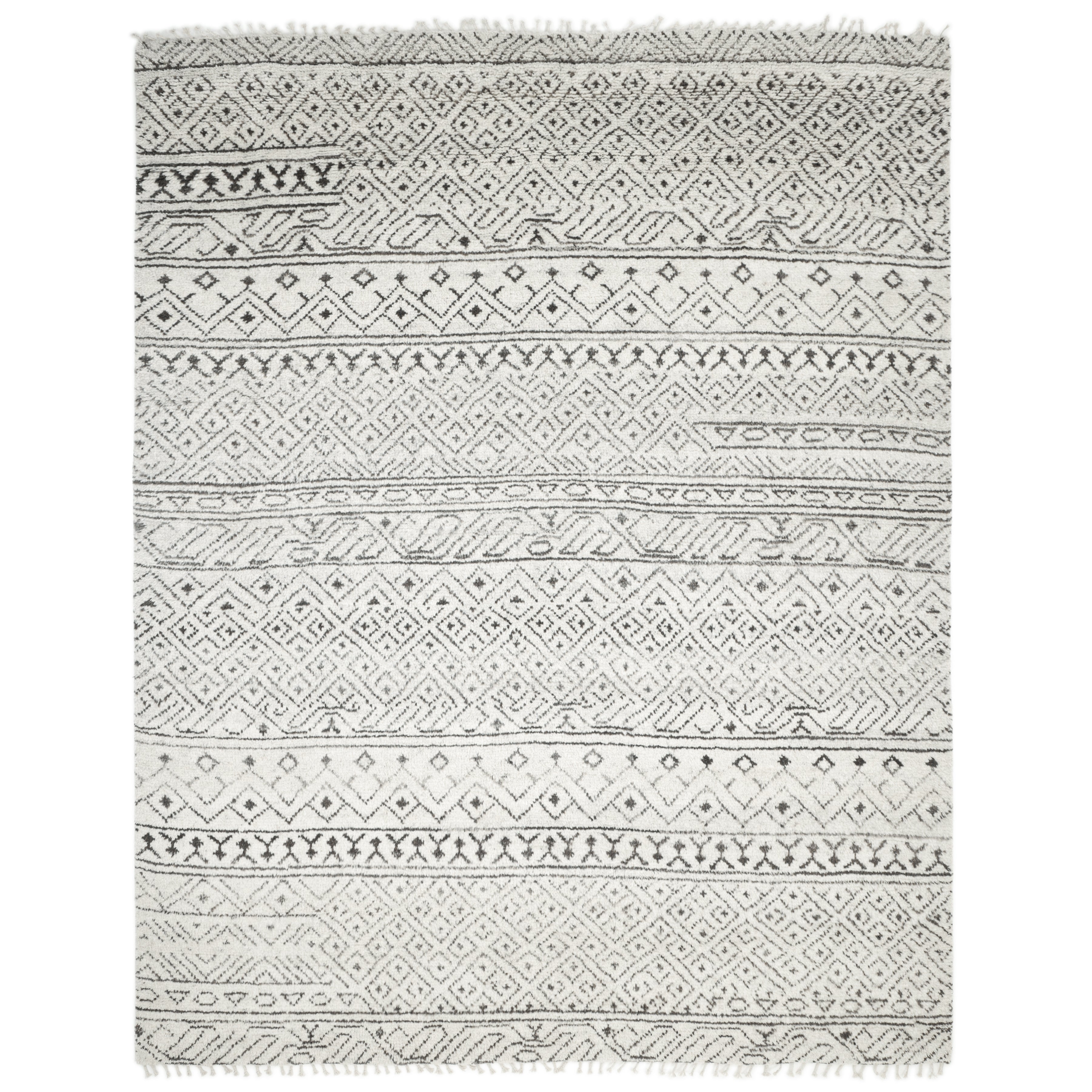 Thomas Handmade Bohemian Moroccan Gray Area Rug