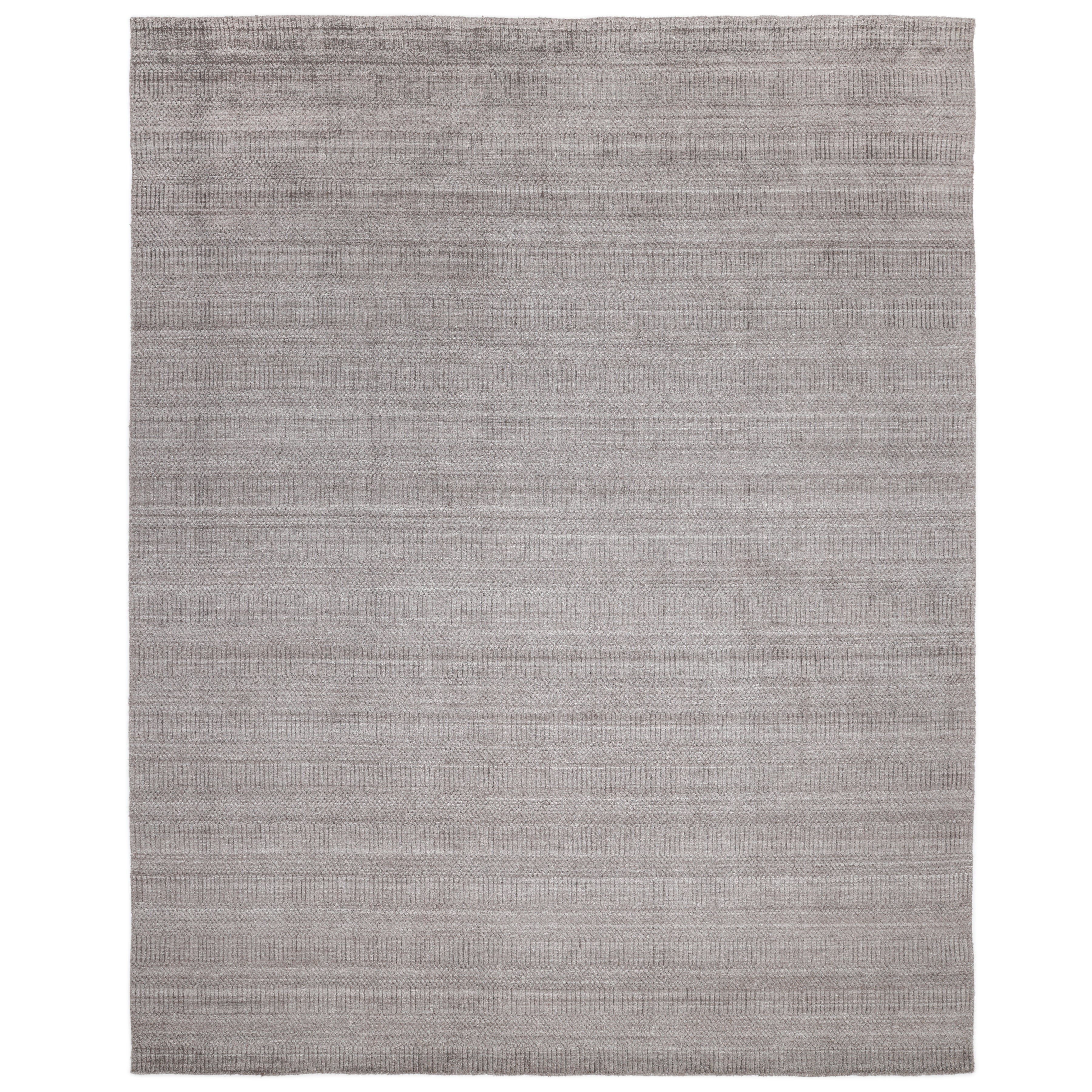 Sanam Handmade Contemporary Striped Brown Area Rug