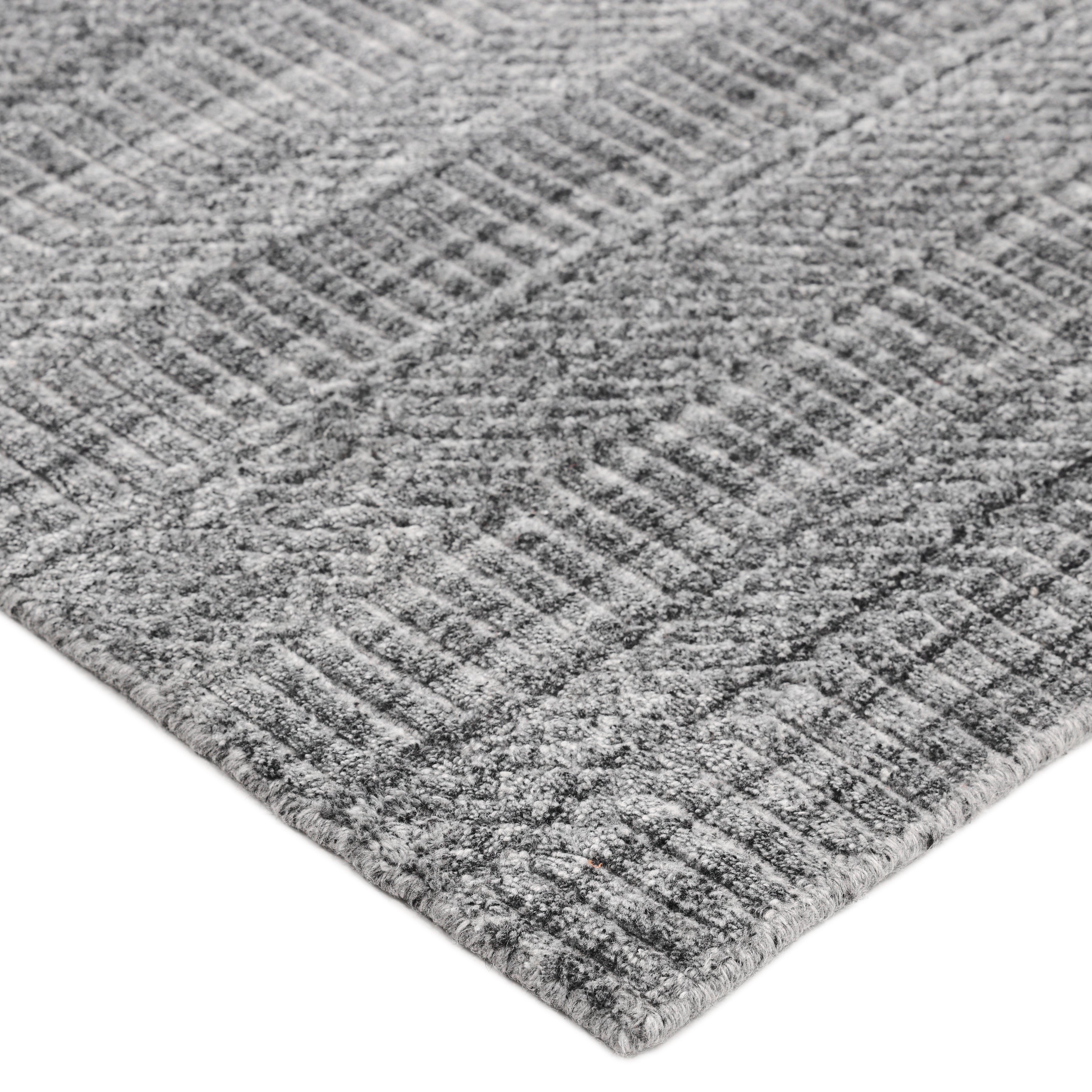 Sanam Handmade Contemporary Striped Gray Area Rug