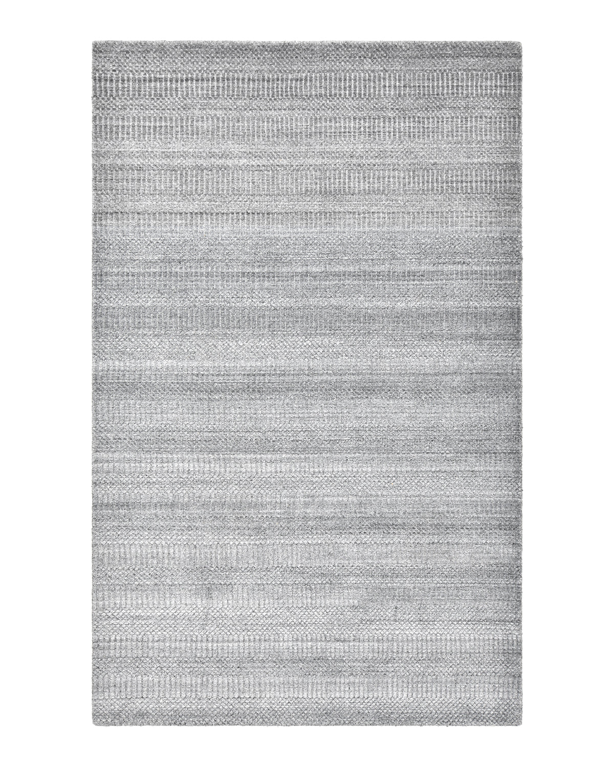 Sanam Handmade Contemporary Striped Gray Area Rug