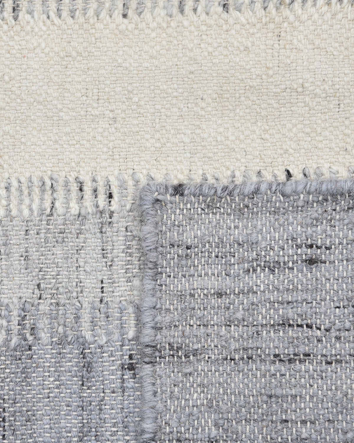 Levi Handmade Contemporary Striped Gray Area Rug