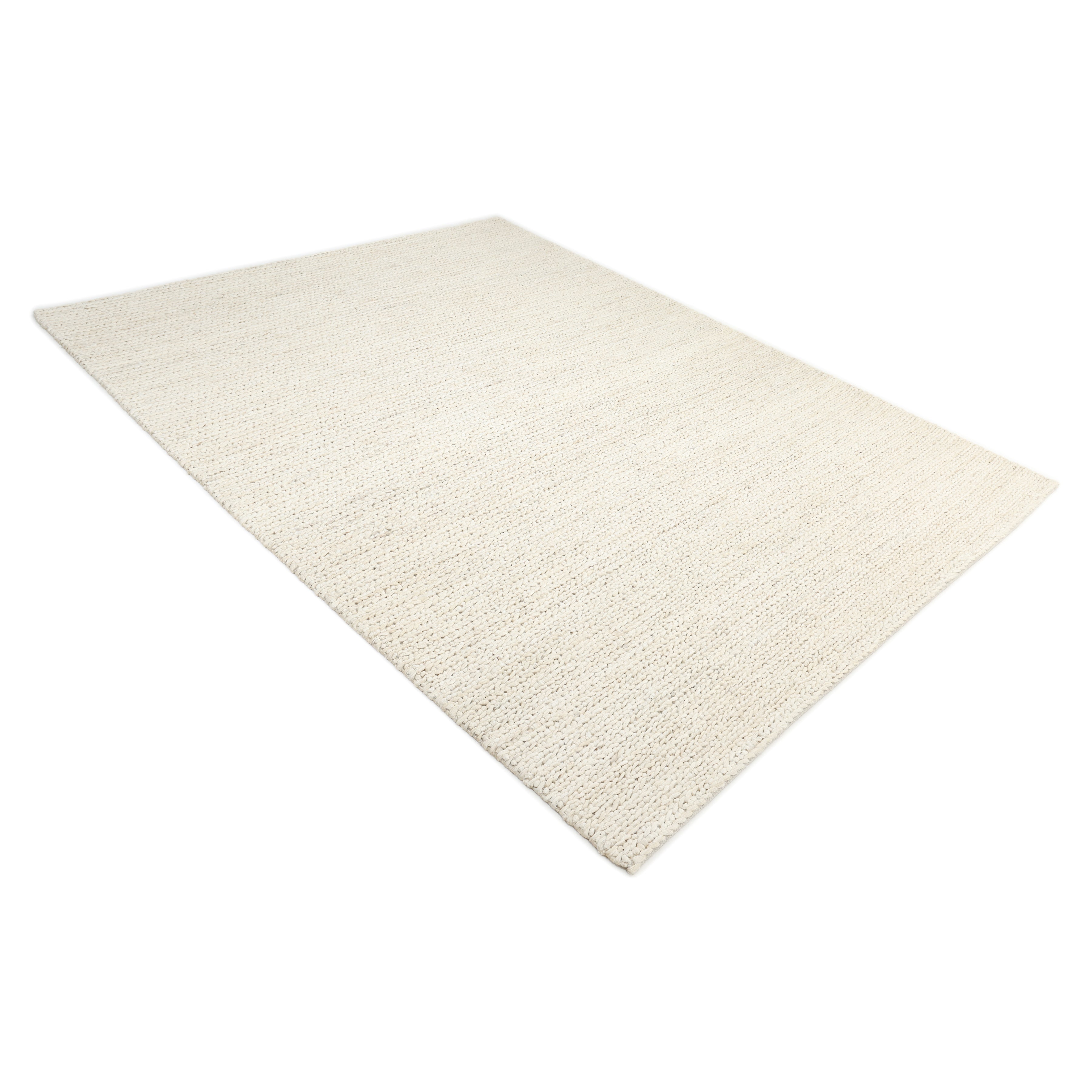 Wayne Handmade Contemporary Solid Beige Area Rug