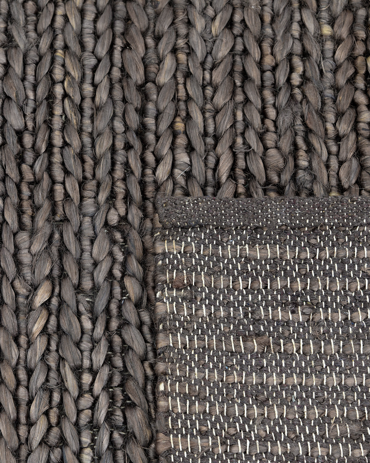 Wayne Handmade Contemporary Solid Charcoal Area Rug