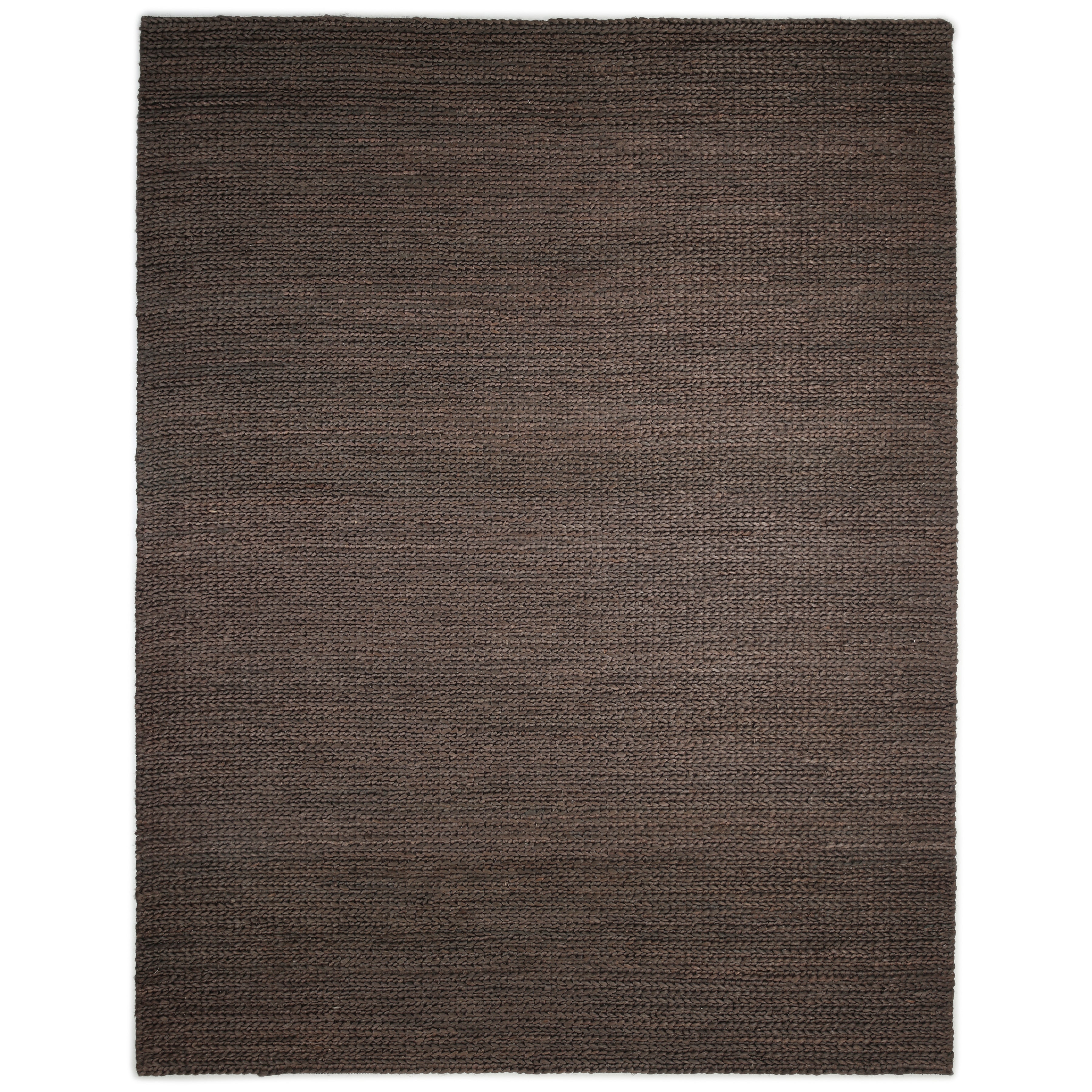 Wayne Handmade Contemporary Solid Charcoal Area Rug