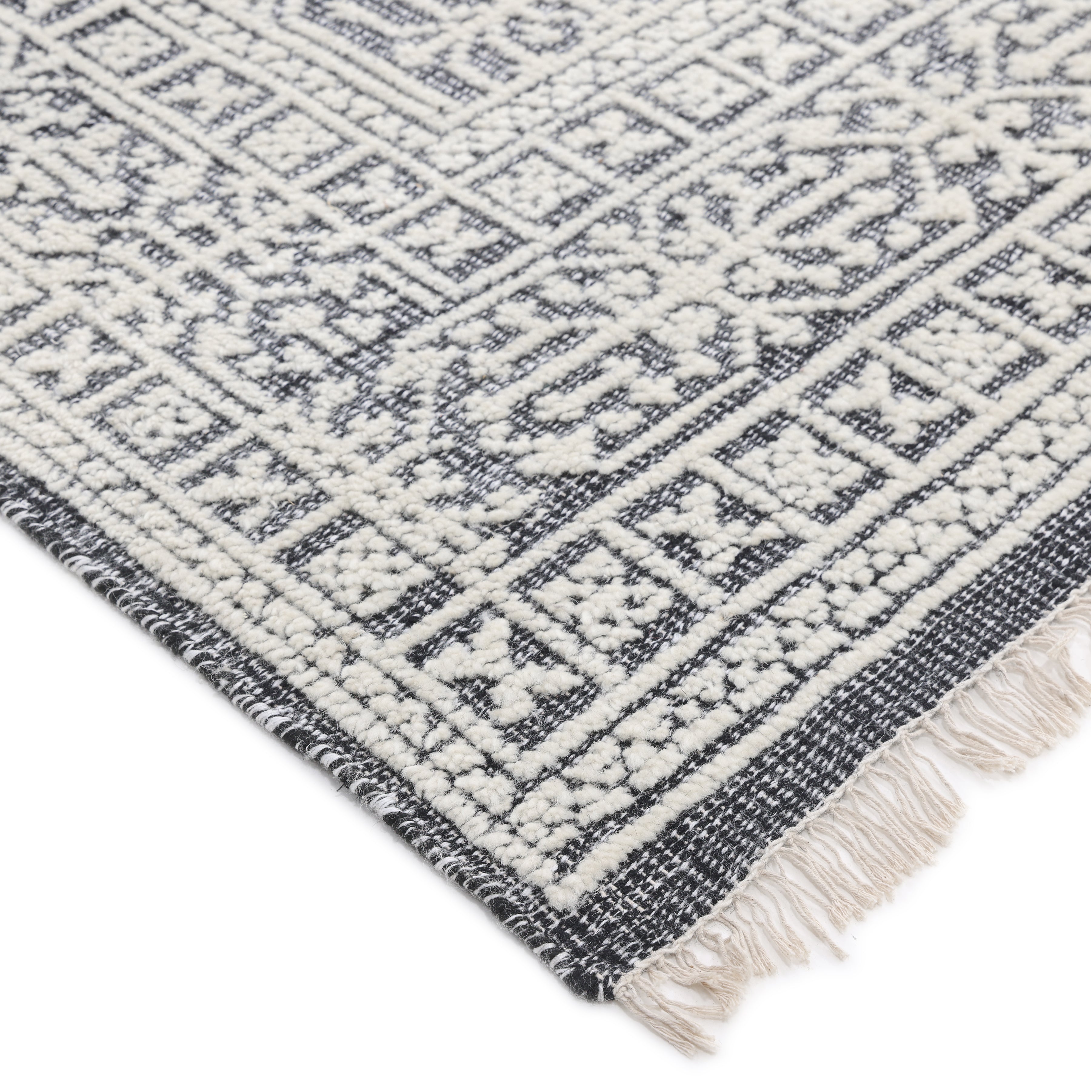 Yvonne Handmade Contemporary Oriental Gray Area Rug