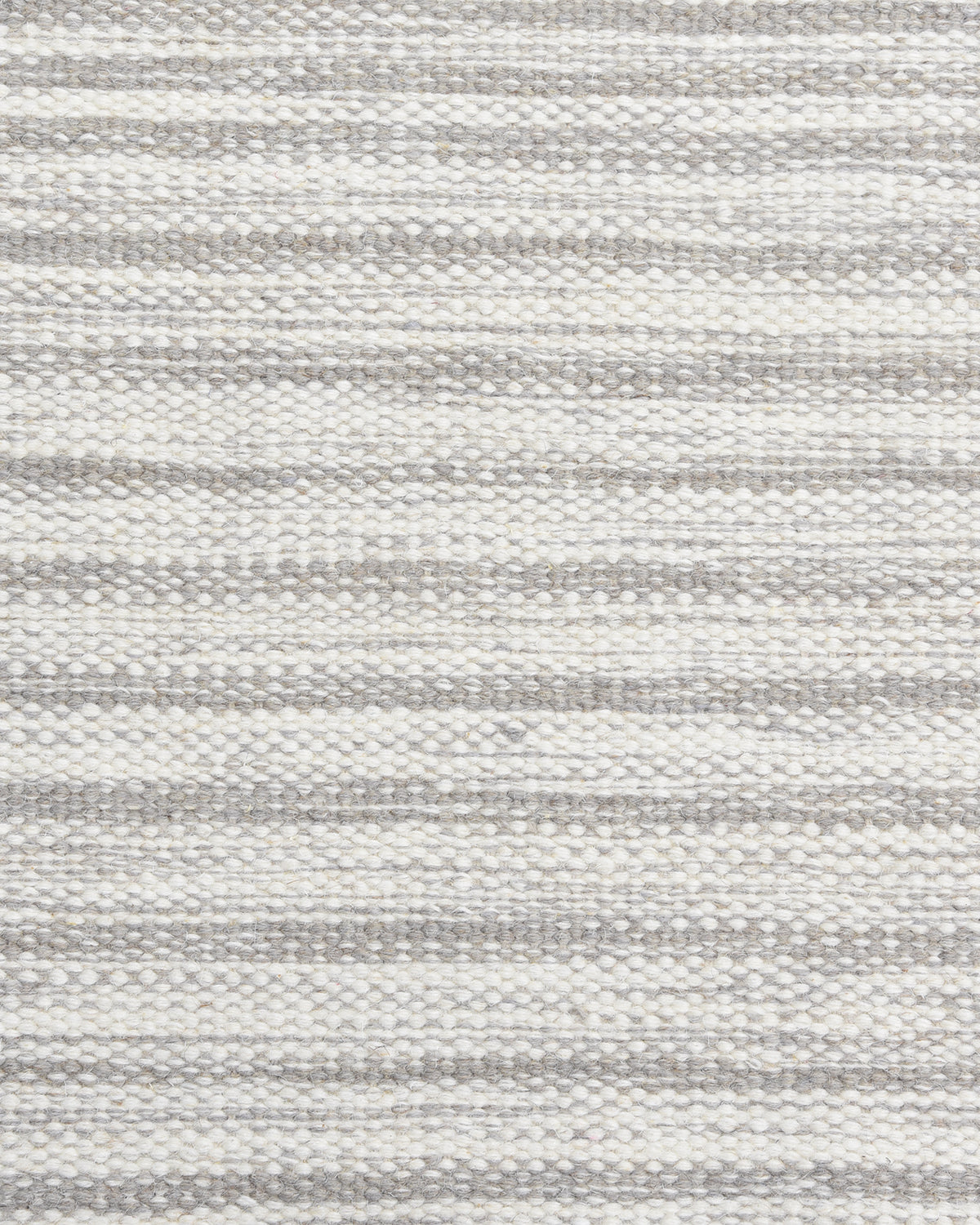 George Handmade Contemporary Striped Silver Area Rug