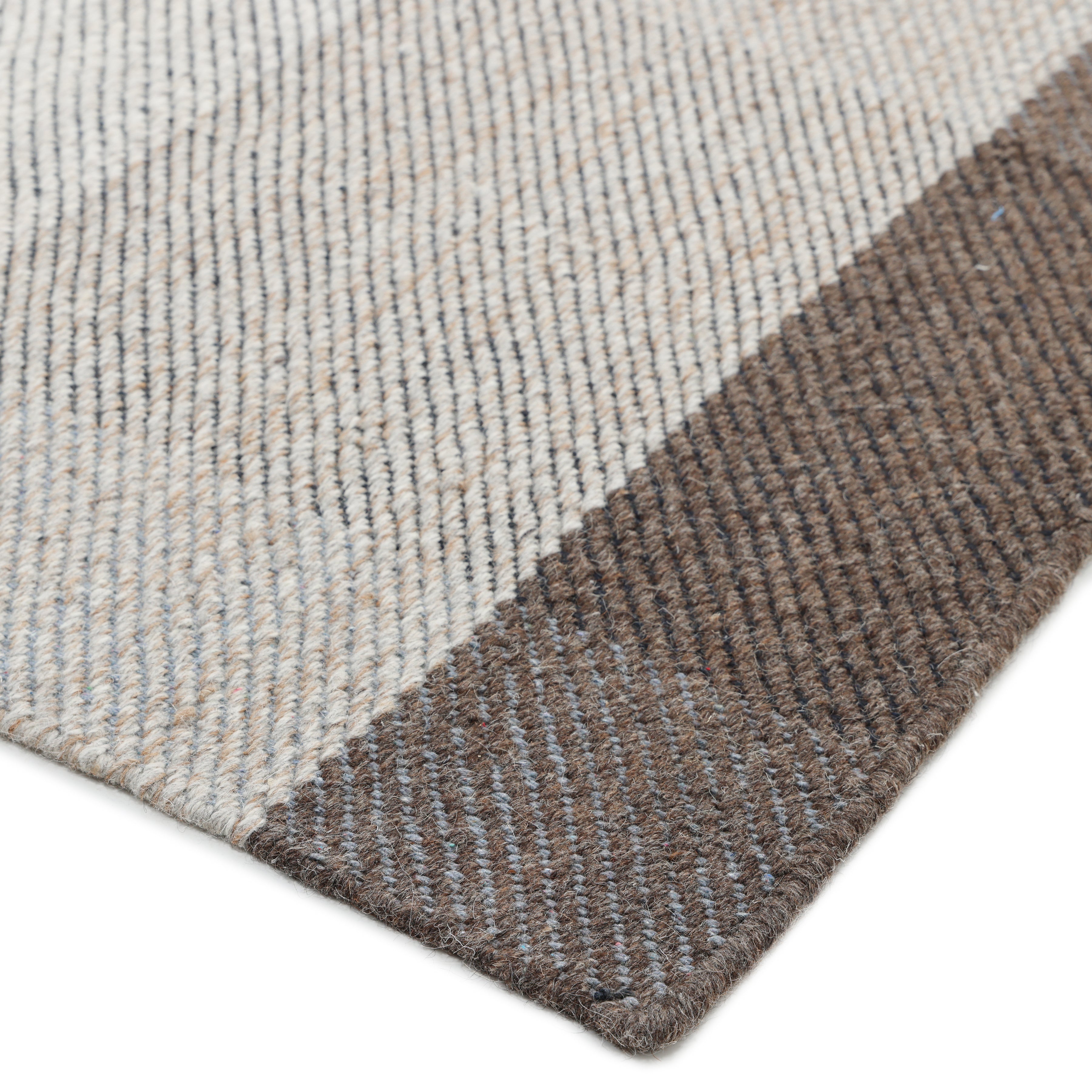 Carrie Handmade Contemporary Checkered Brown Area Rug