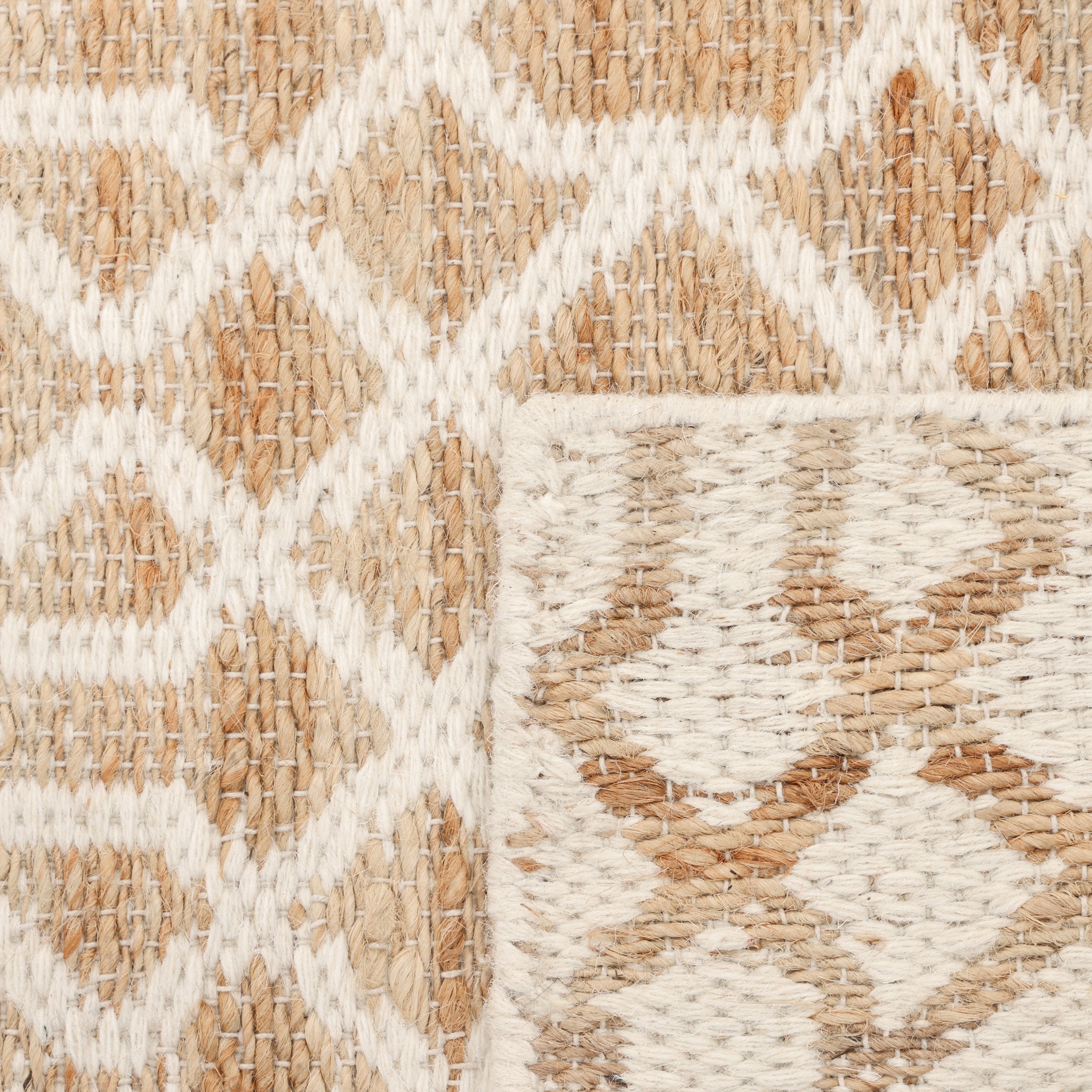 Sophie Handmade Contemporary Trellis Ivory Area Rug