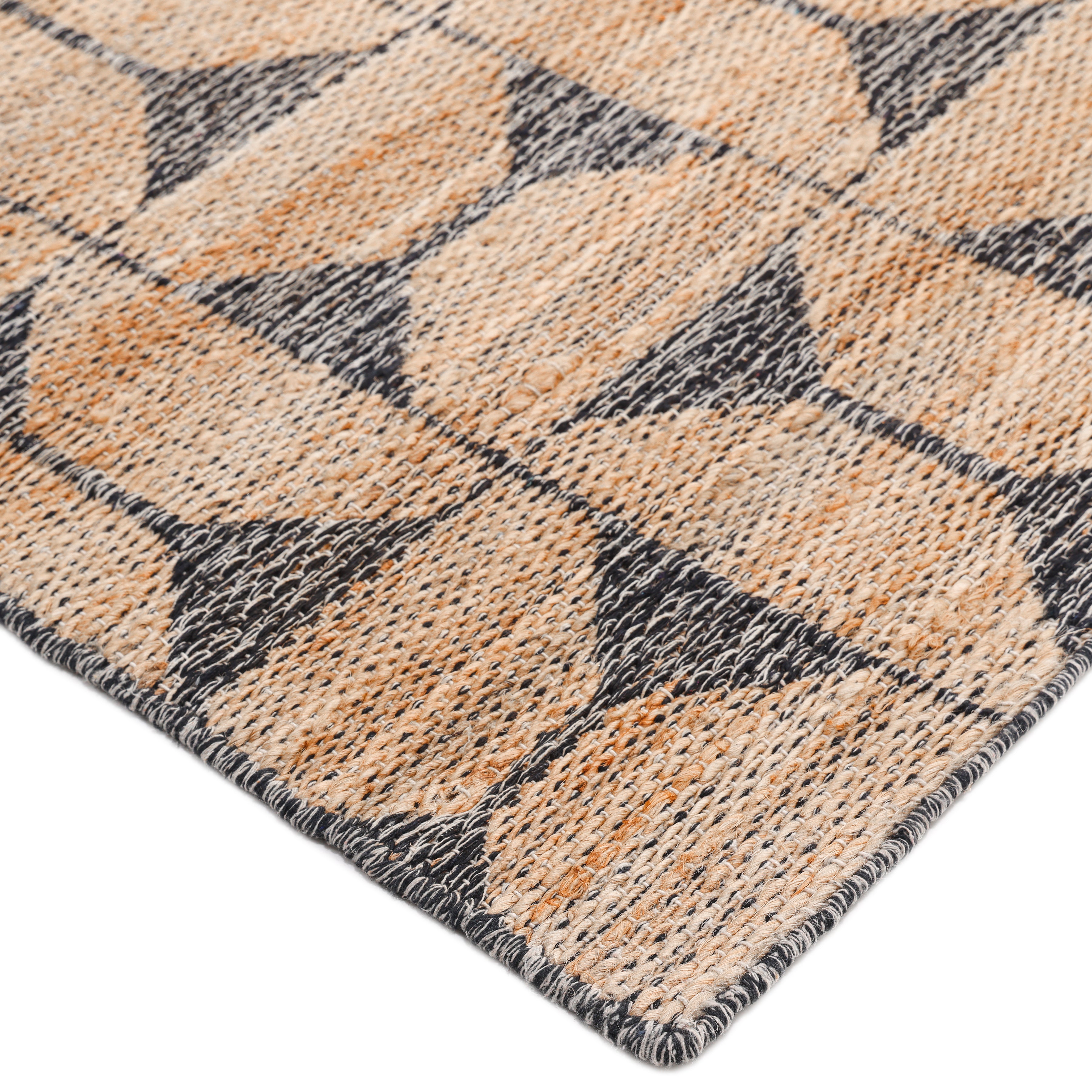 Elle Handmade Contemporary Geometric Brown Runner