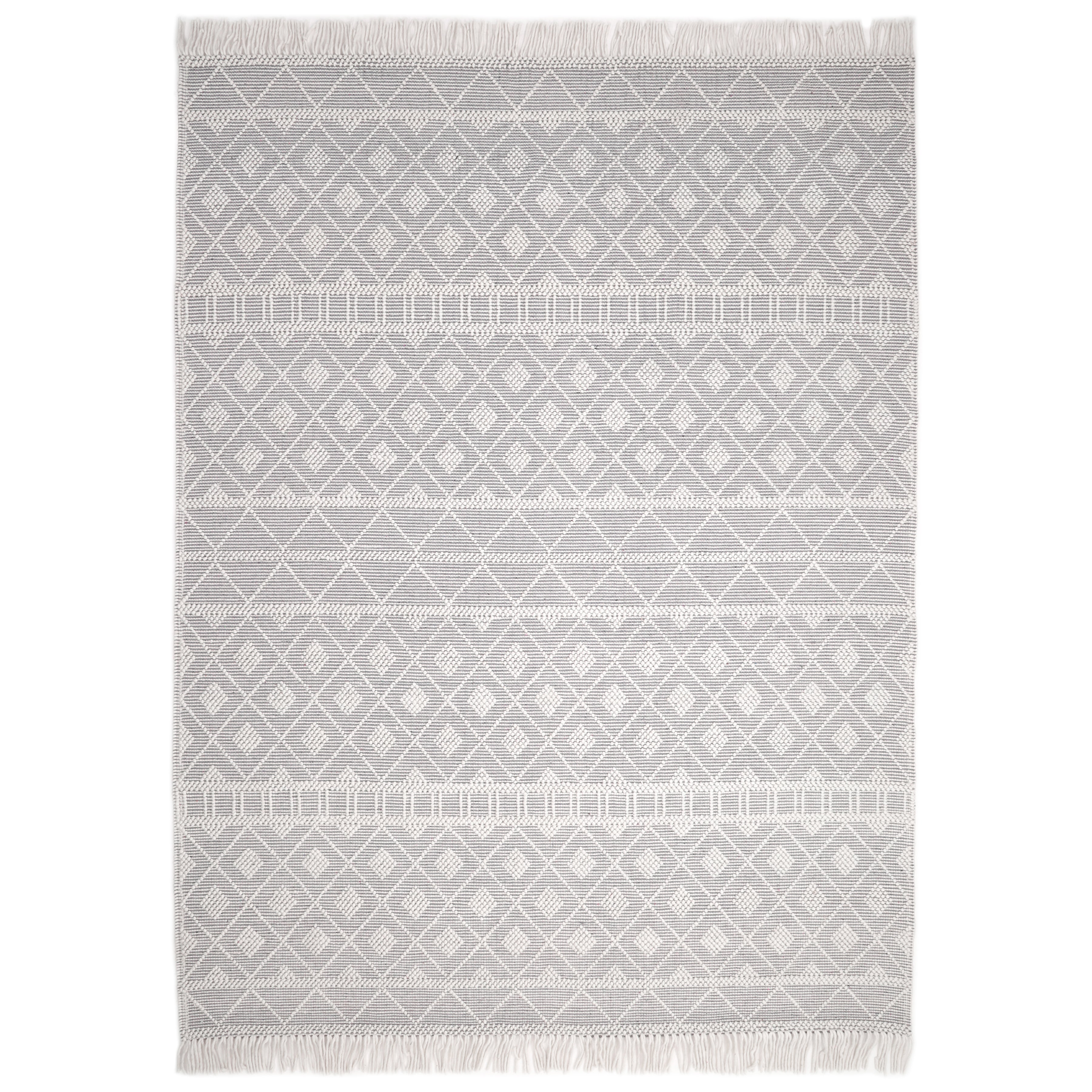 Bristol Handmade Contemporary Geometric Light Blue Area Rug