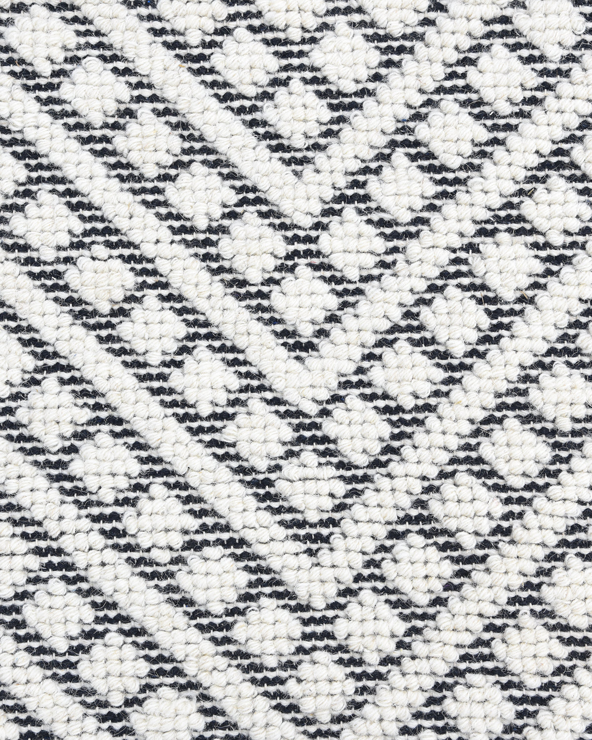 London Handmade Contemporary Geometric Ivory Area Rug
