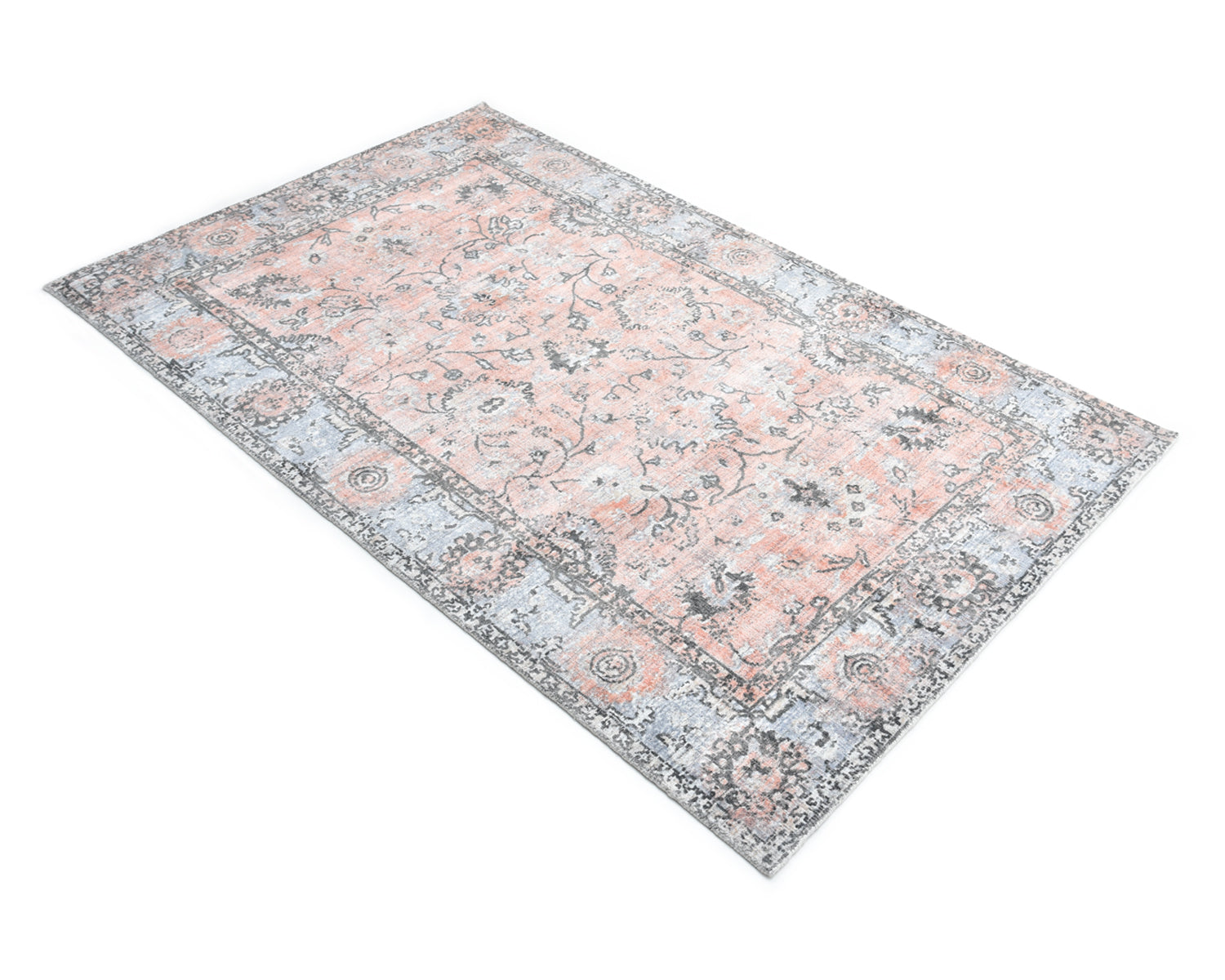 Ithica Handmade Contemporary Floral Red Area Rug