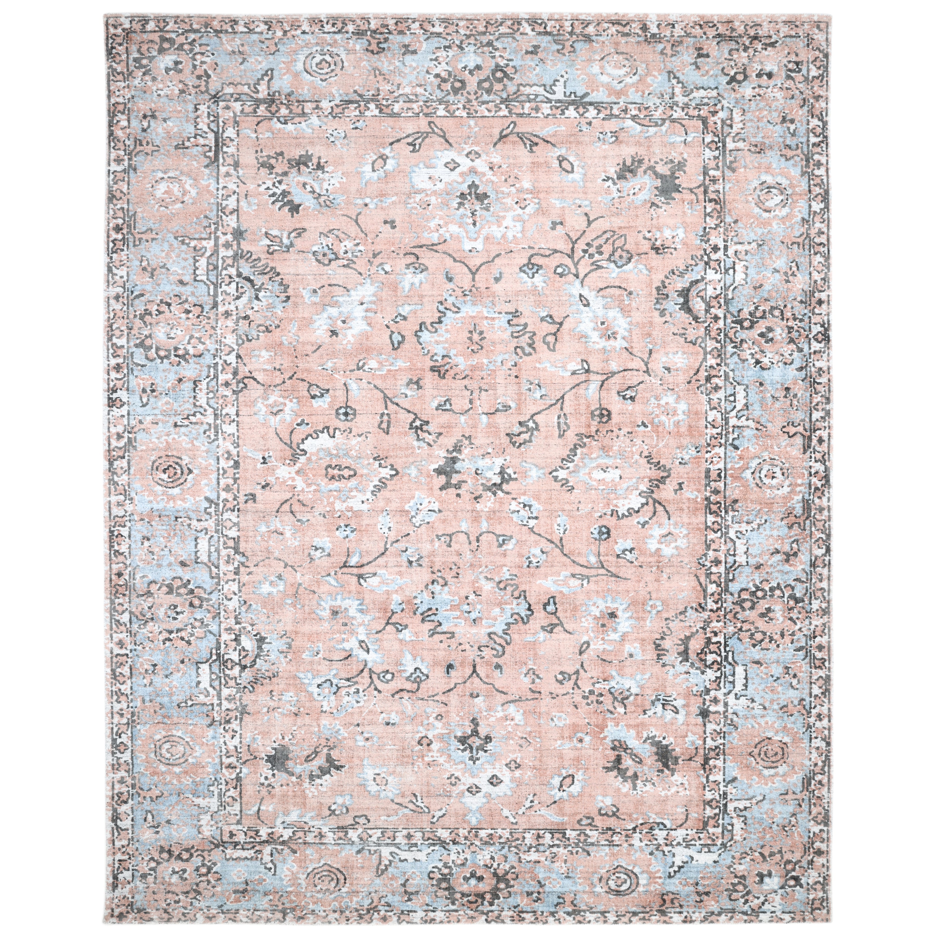 Ithica Handmade Contemporary Floral Red Area Rug