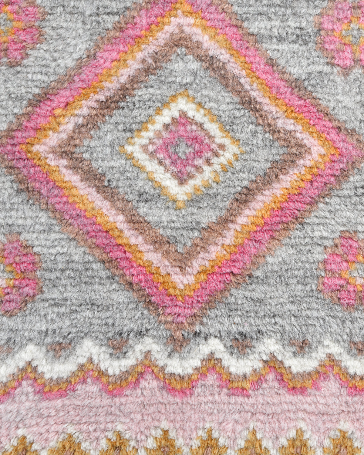 Hudson Handmade Contemporary Floral Pink Area Rug