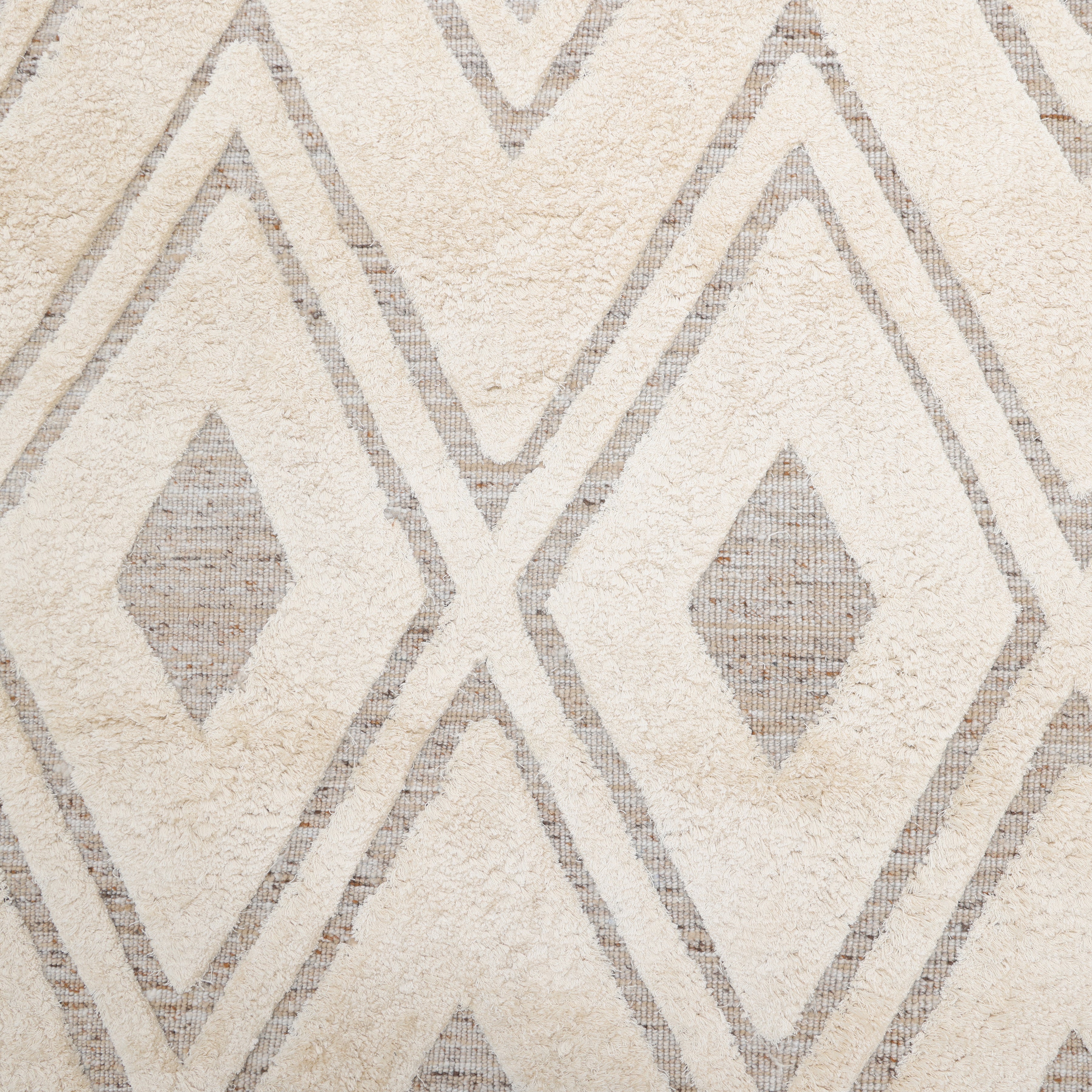 Fulton Handmade Bohemian Geometric Beige Area Rug