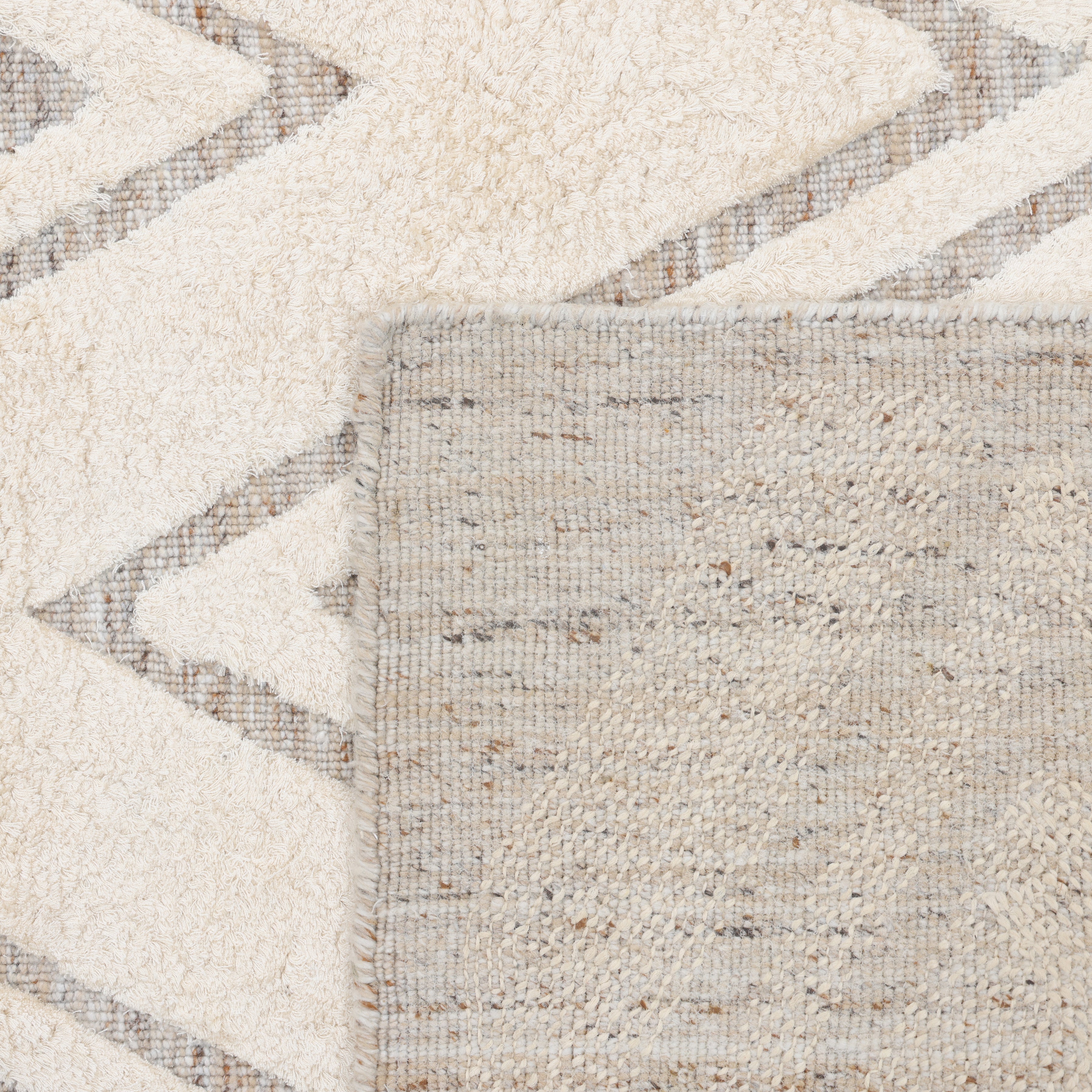 Fulton Handmade Bohemian Geometric Beige Area Rug