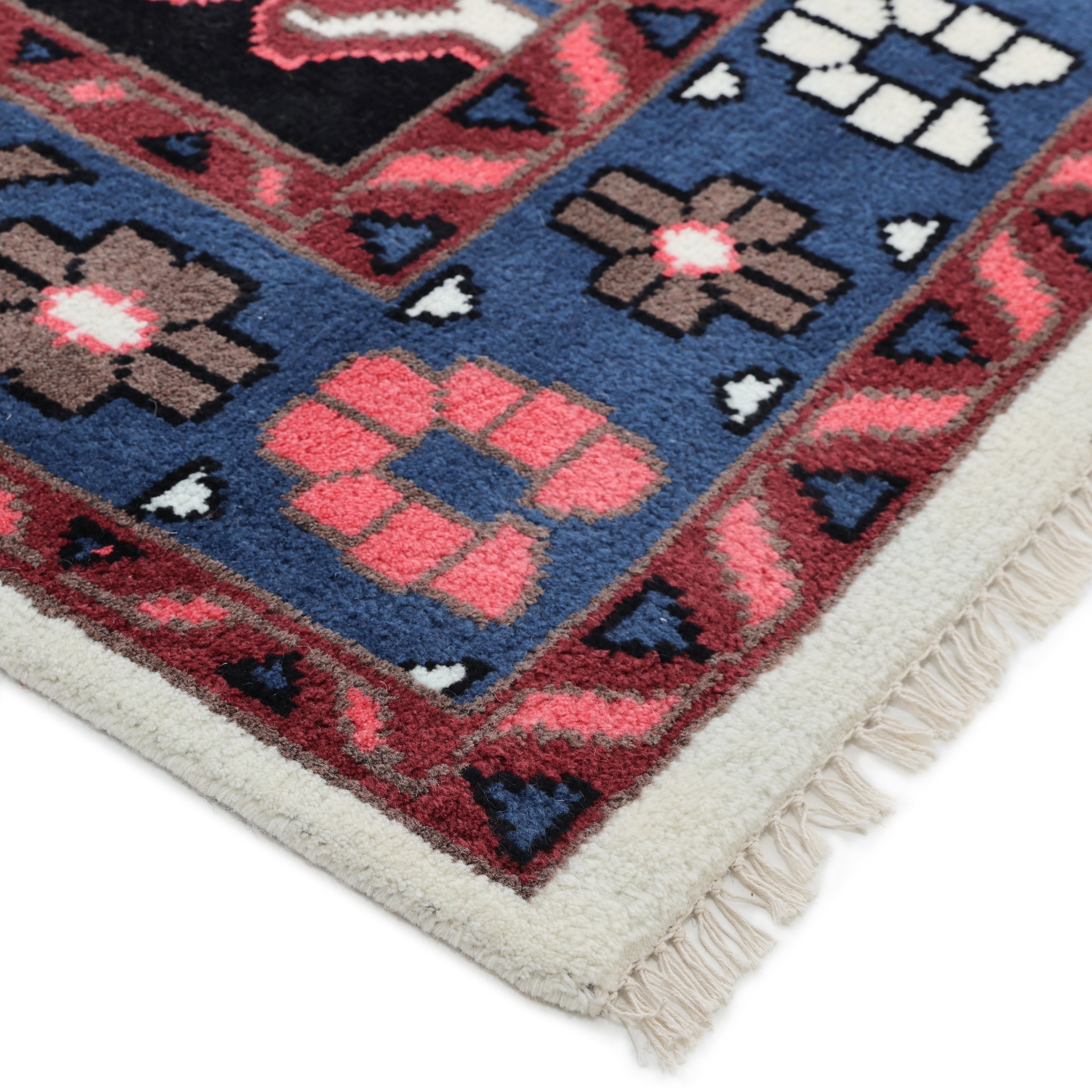 Gobi Handmade Bohemian Southwestern Ivory Area Rug