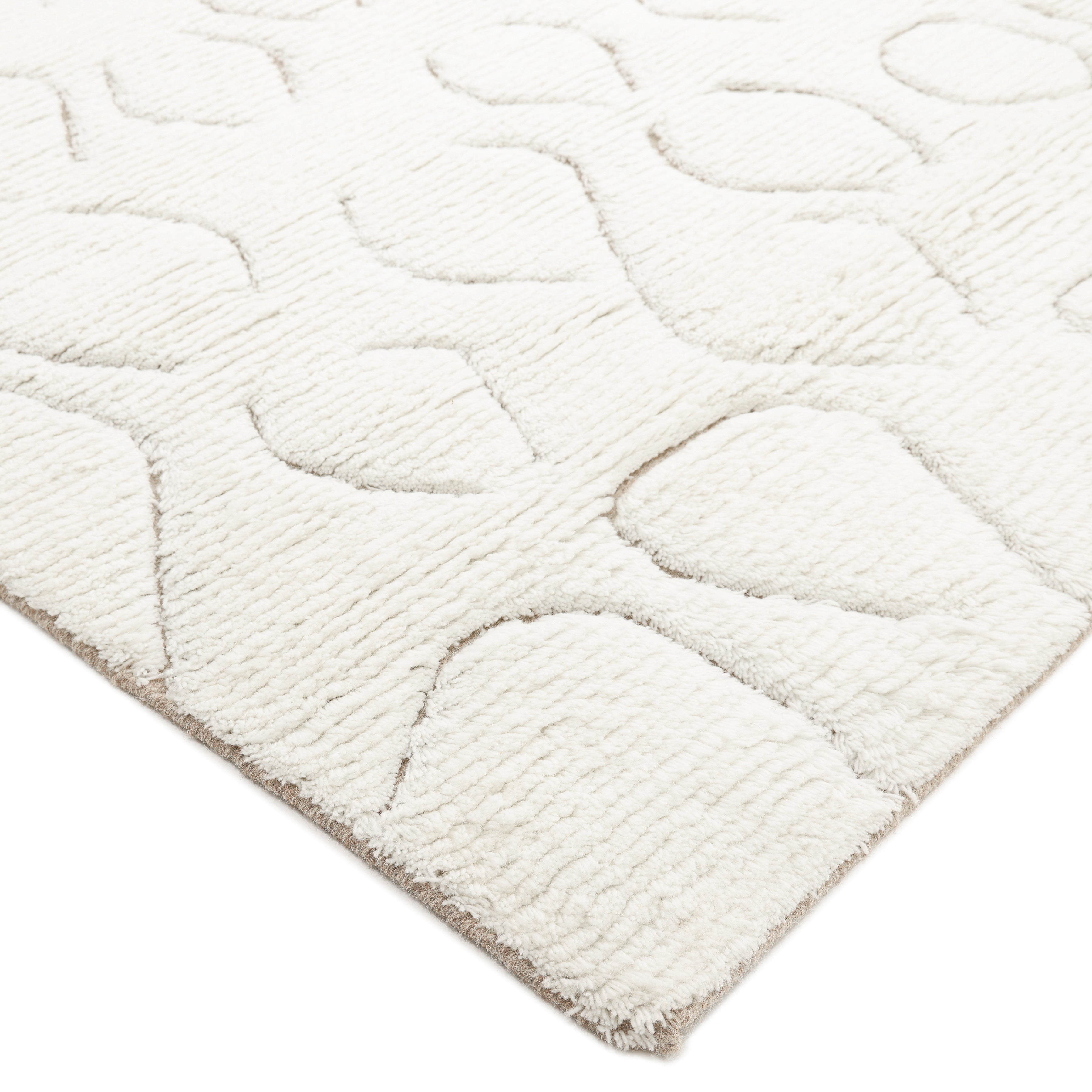 Astoria Handmade Contemporary Moroccan Ivory Area Rug