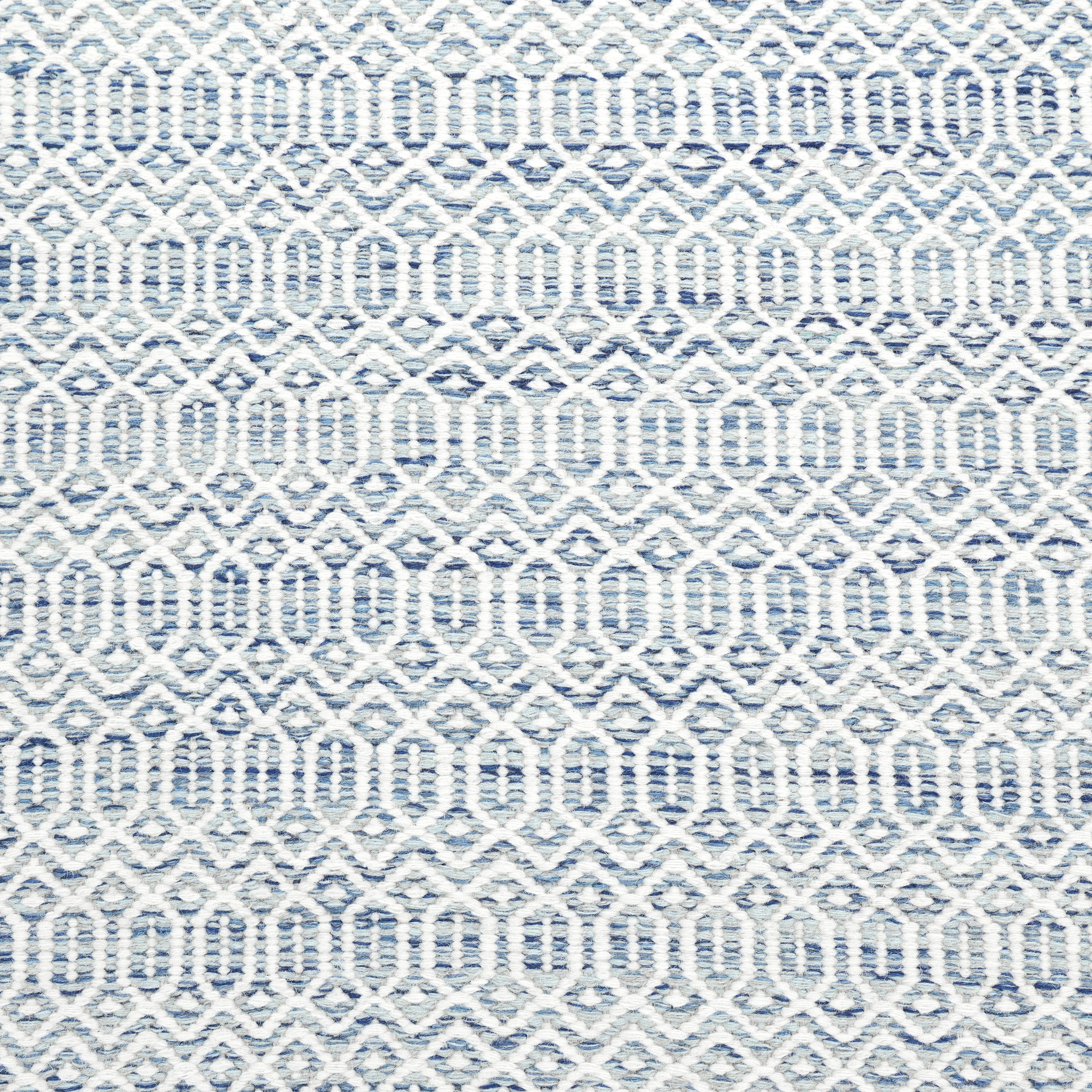 Chatham Handmade Contemporary Geometric Blue Runner