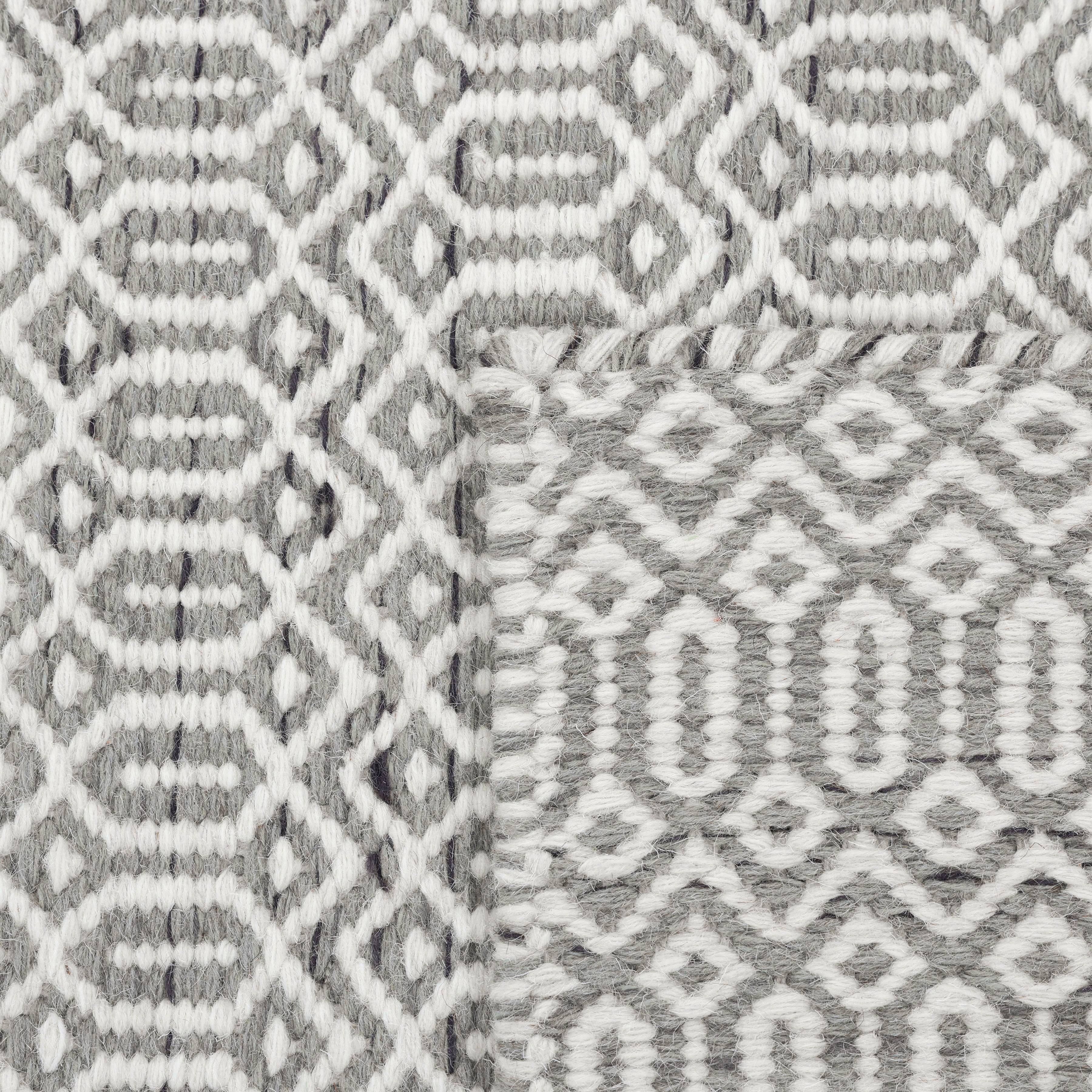 Chatham Handmade Contemporary Geometric Gray Runner