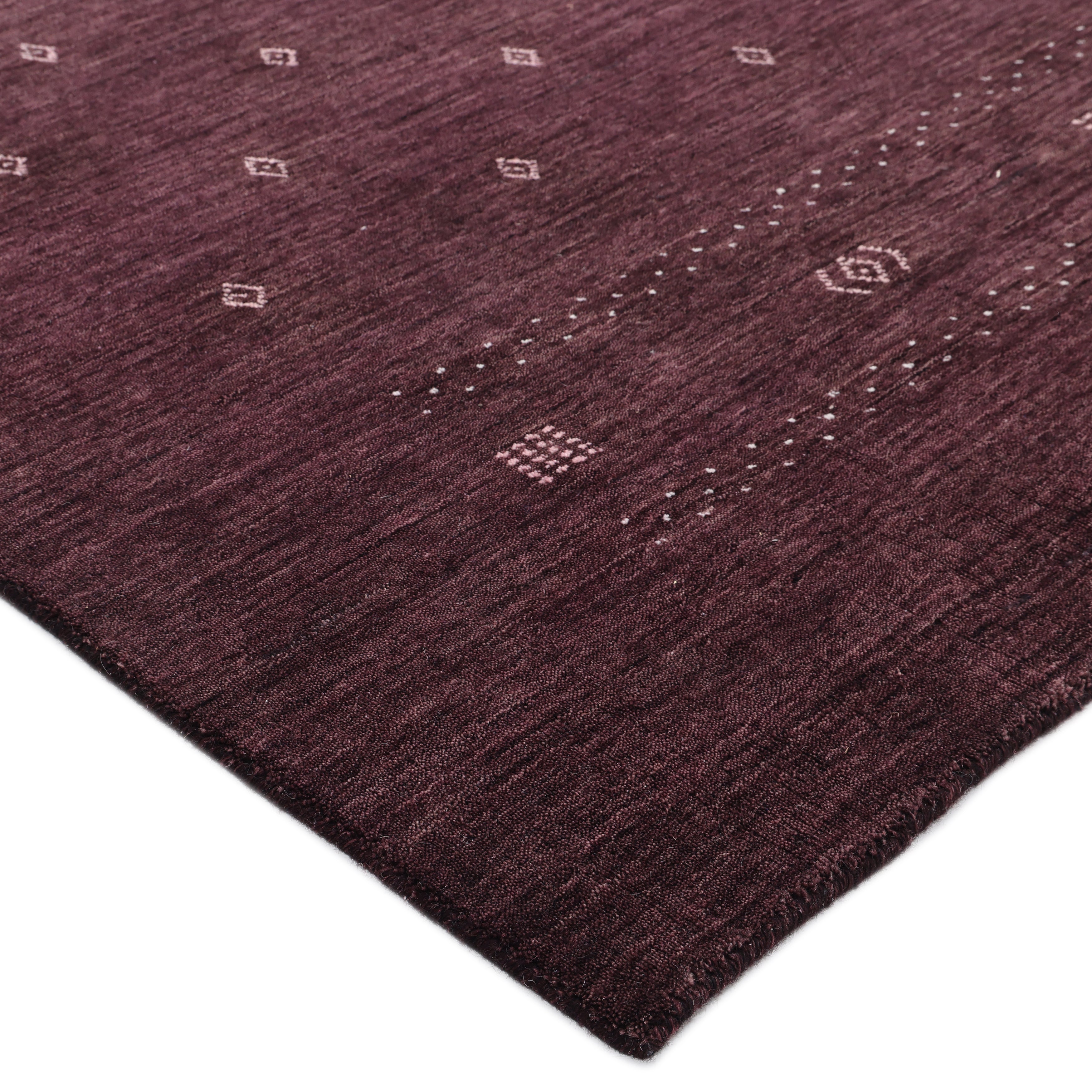 Simi Handmade Bohemian Tribal Purple Area Rug