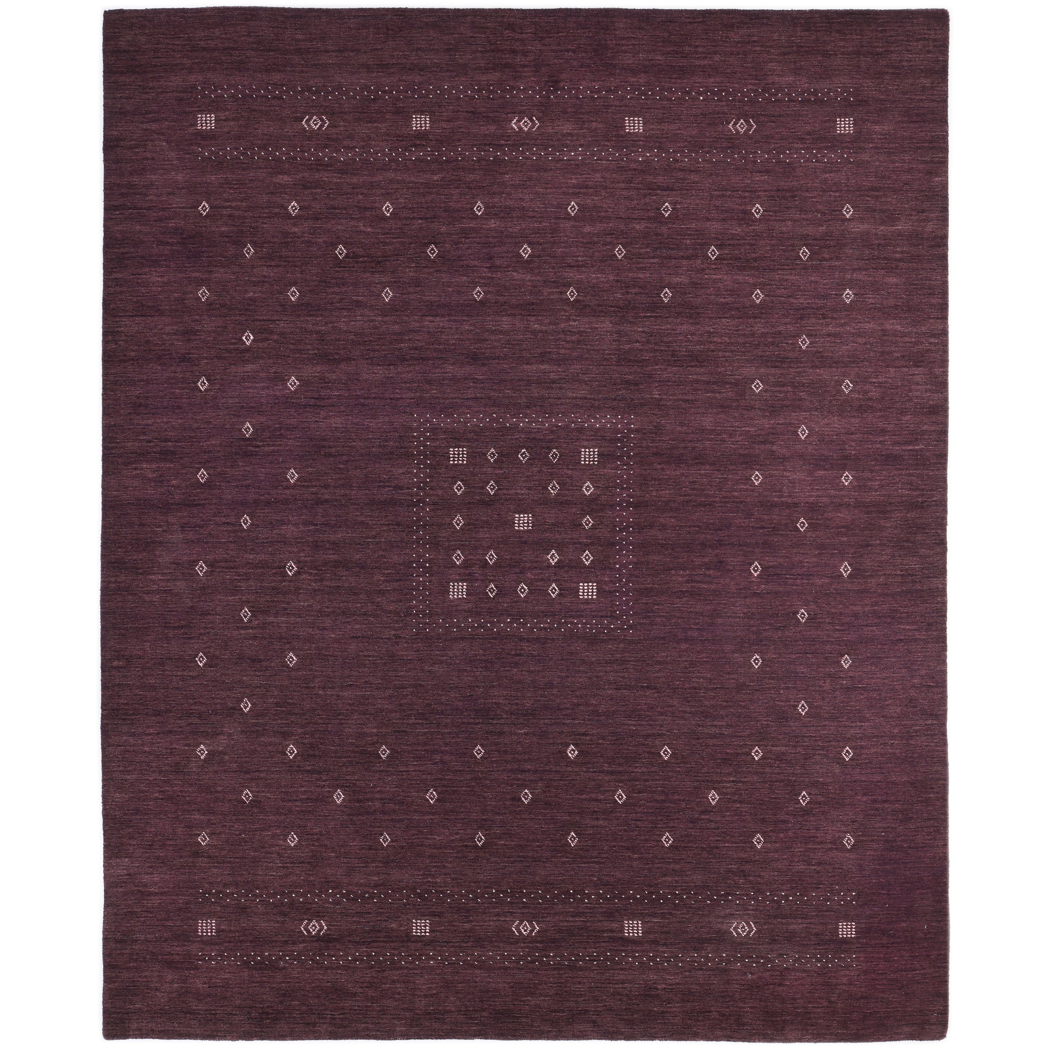 Simi Handmade Bohemian Tribal Purple Area Rug