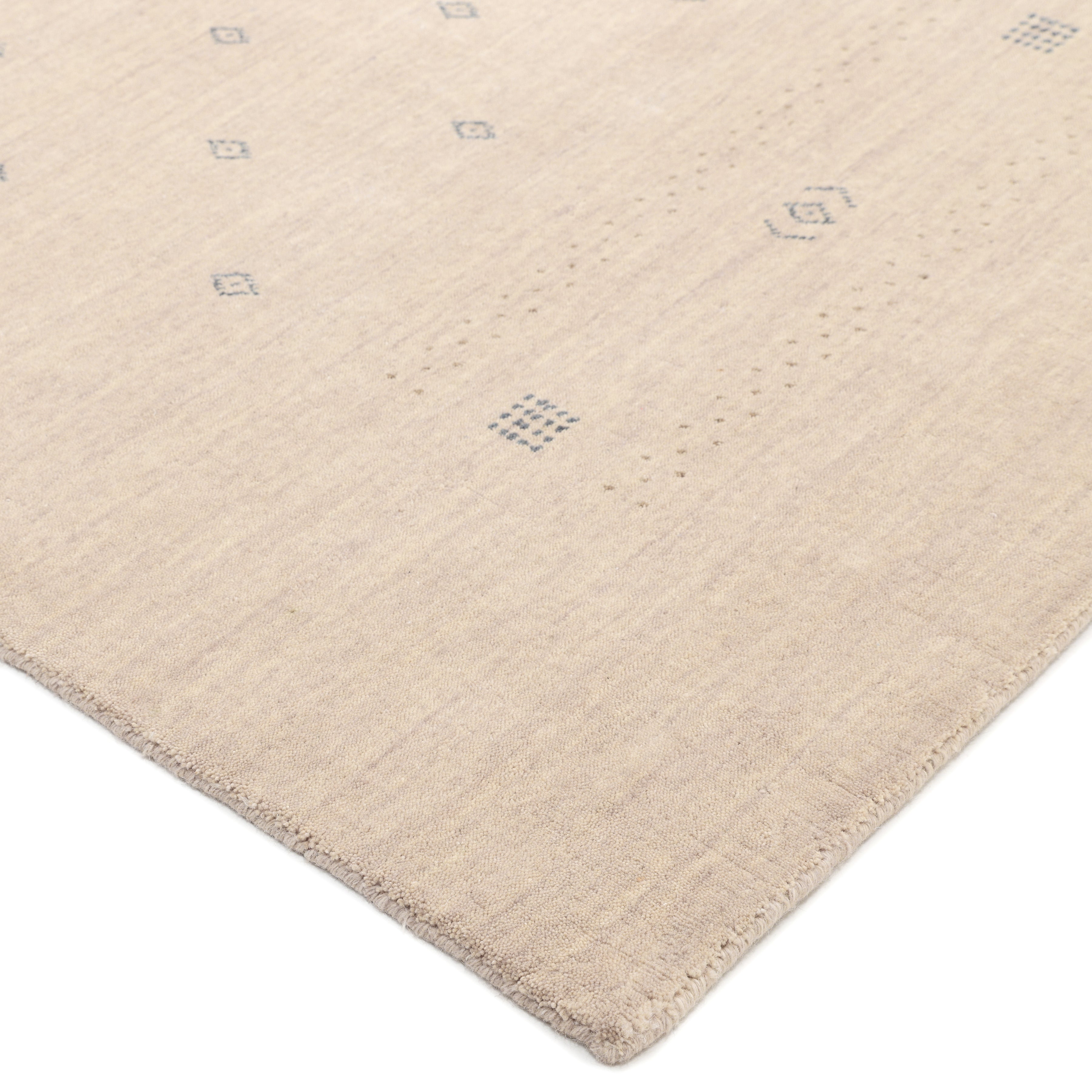 Simi Handmade Bohemian Tribal Beige Area Rug