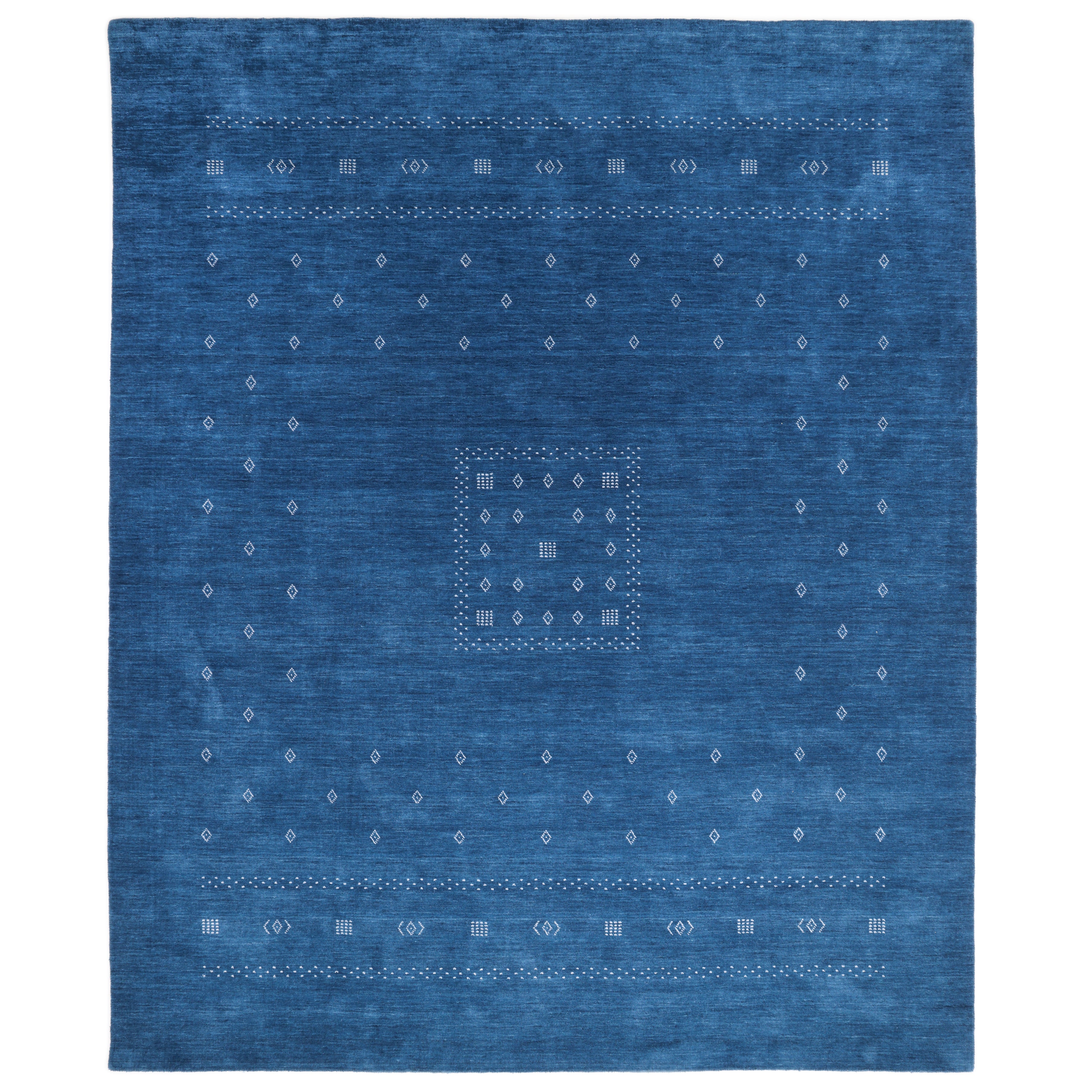 Simi Handmade Bohemian Tribal Blue Area Rug