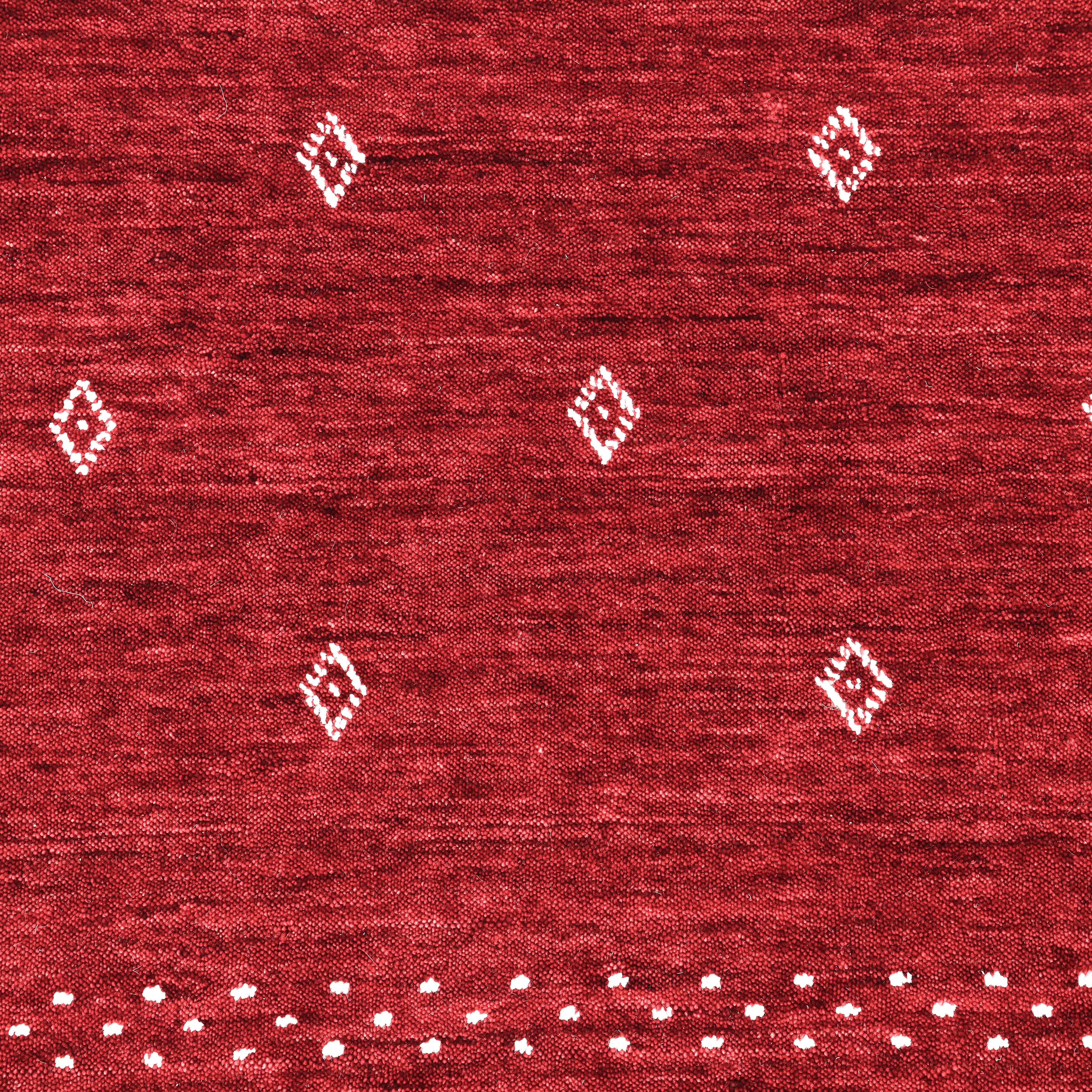 Simi Handmade Bohemian Tribal Red Area Rug