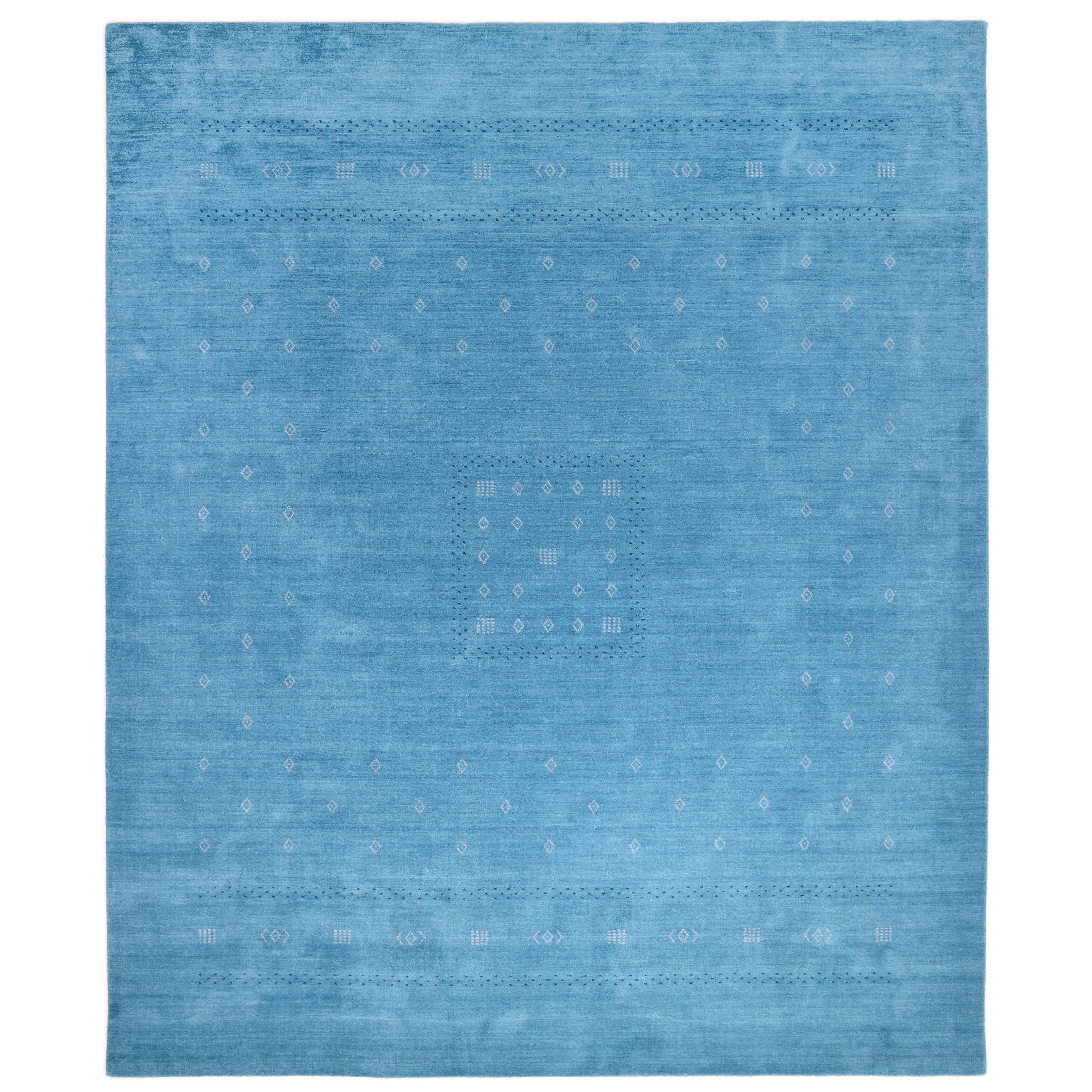 Simi Handmade Bohemian Tribal Blue Area Rug