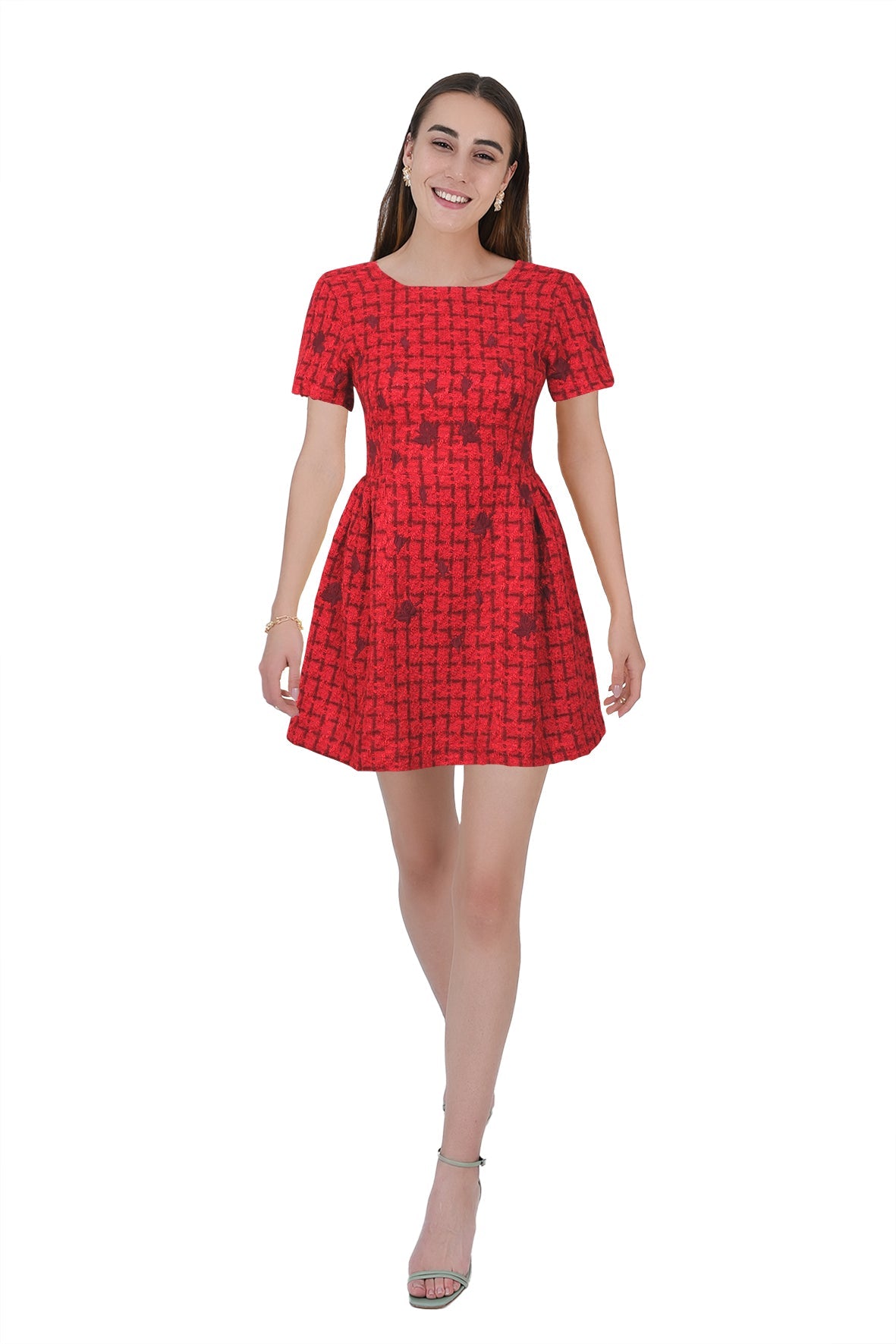 Samantha | Red Plaid
