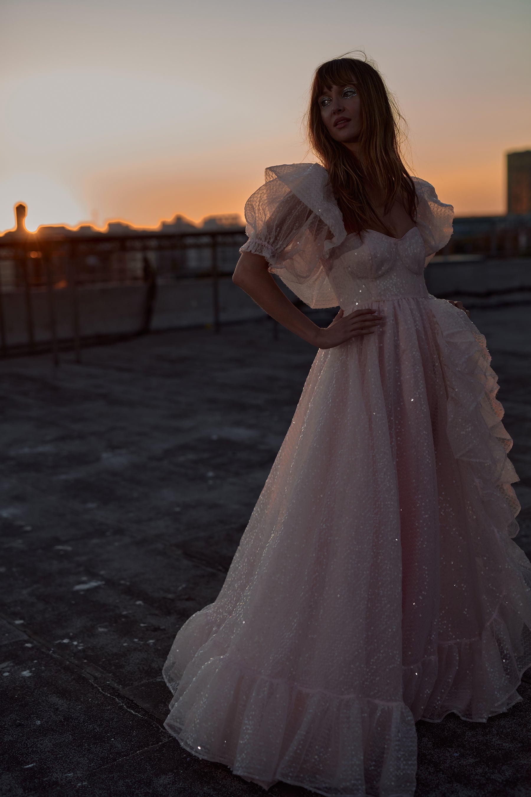 The Sparkling Rose Bloom Gown