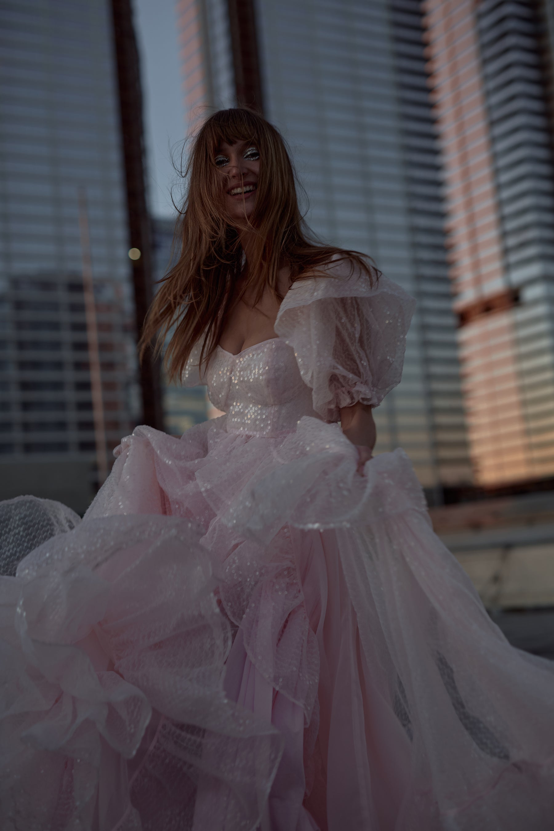 The Sparkling Rose Bloom Gown