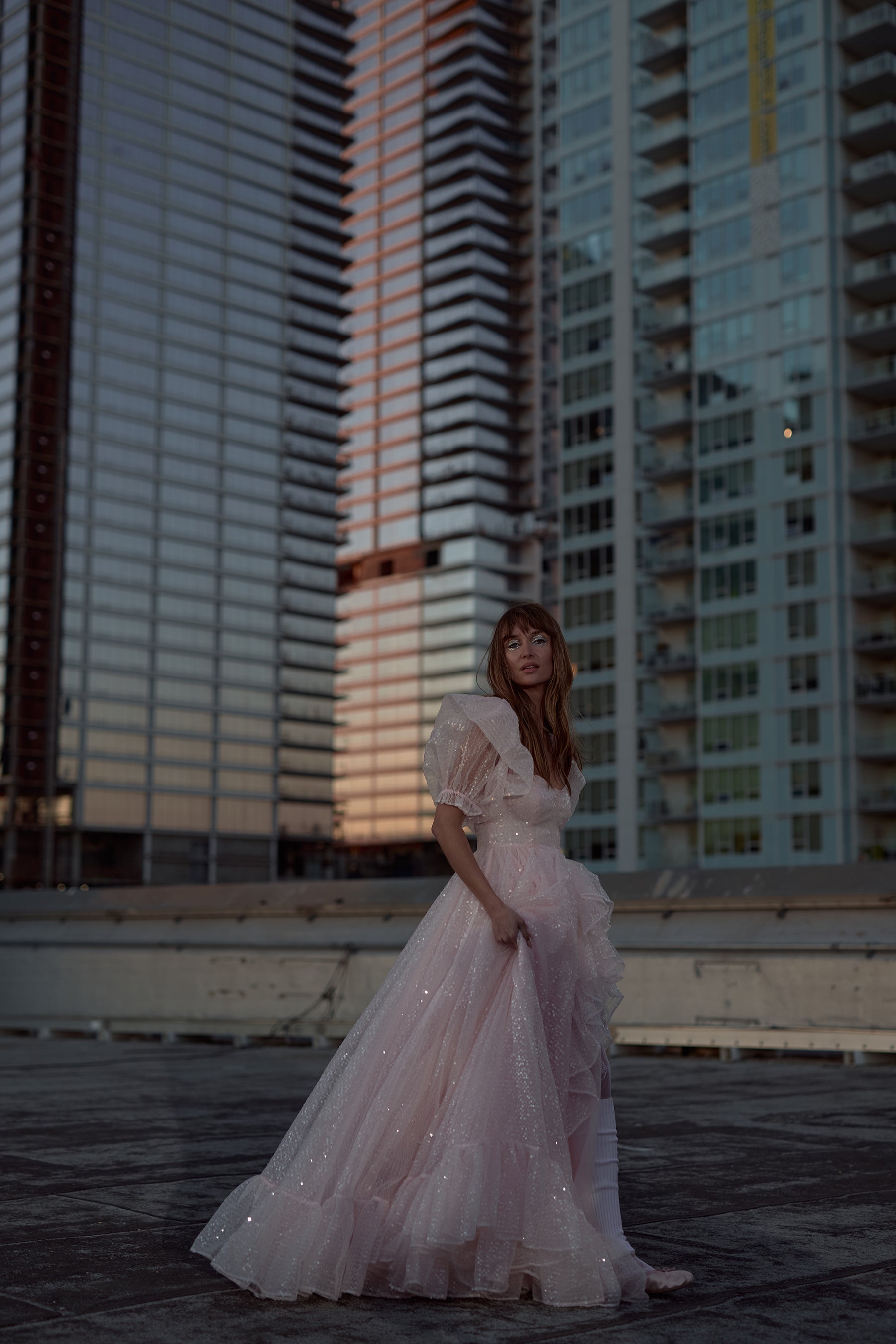The Sparkling Rose Bloom Gown