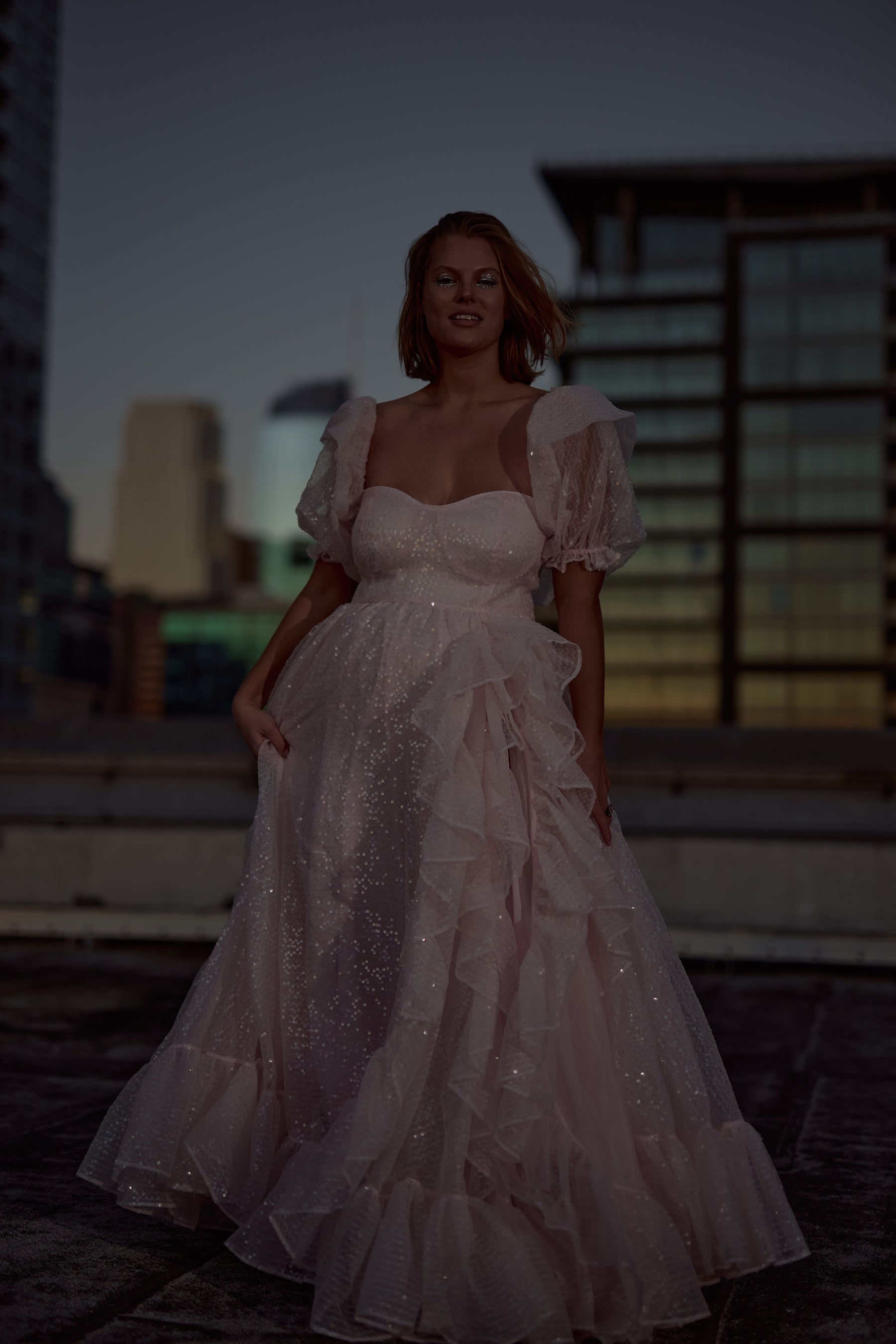 The Sparkling Rose Bloom Gown
