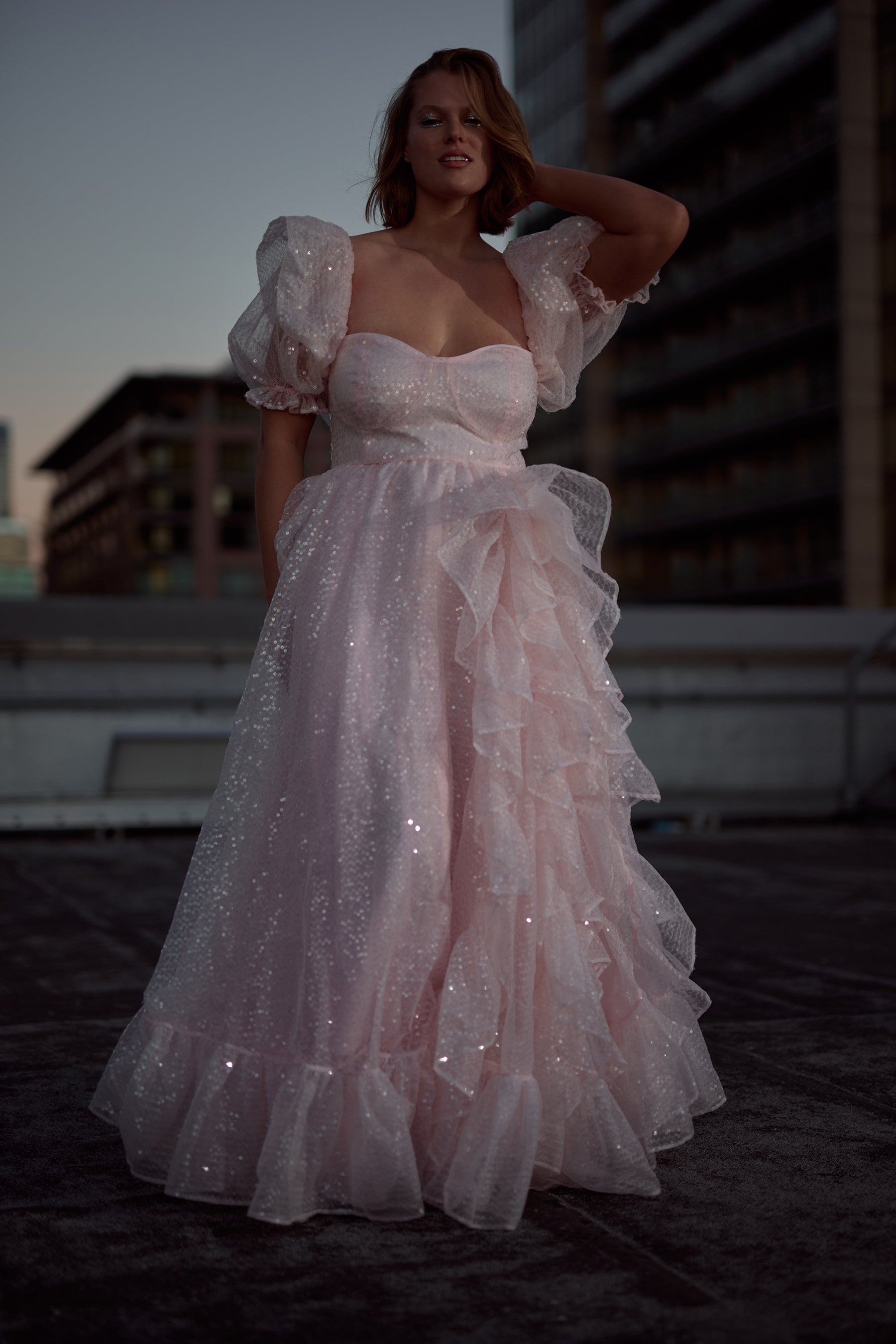 The Sparkling Rose Bloom Gown