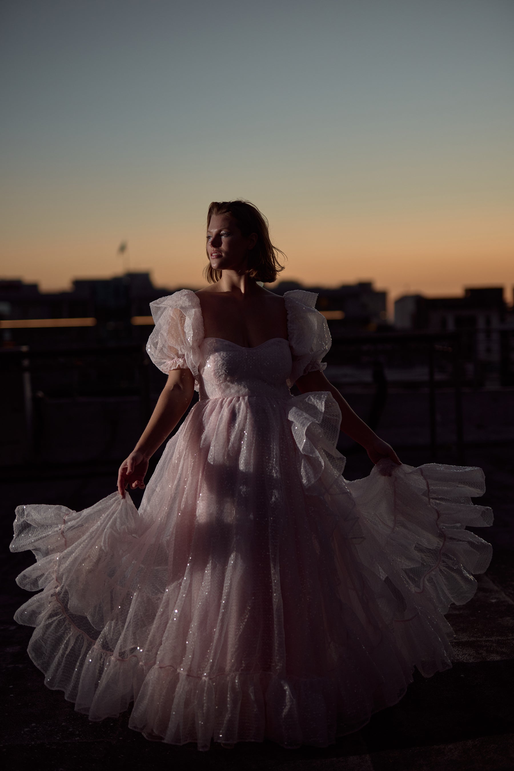 The Sparkling Rose Bloom Gown